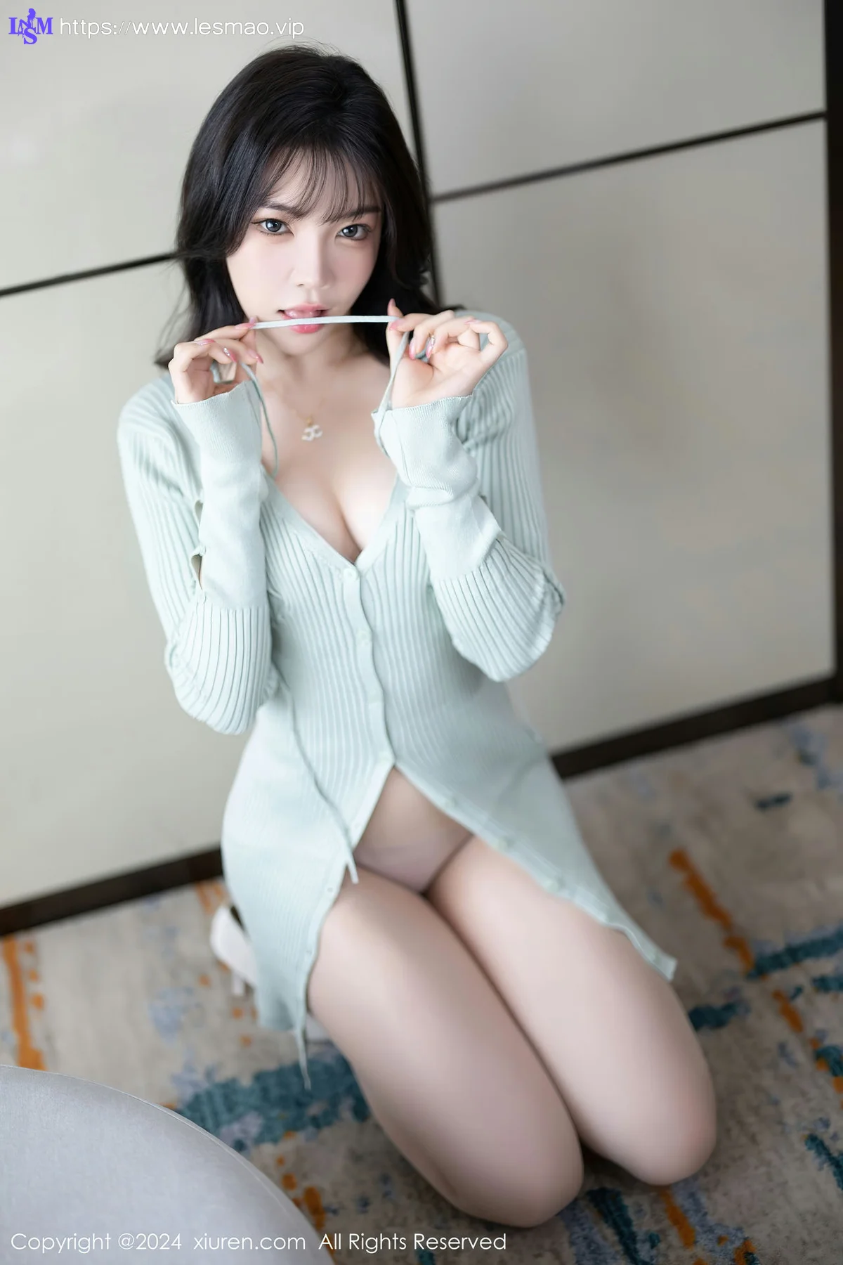 XiuRen 秀人 No.8028  徐莉芝Booty 淡蓝色性感写真2 - 22
