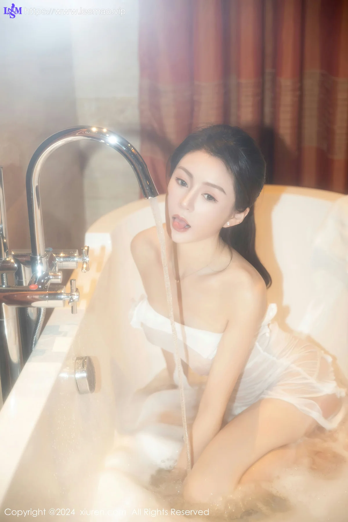 XiuRen 秀人 No.8033  林幼一 白色轻透服饰三亚旅拍 - 52