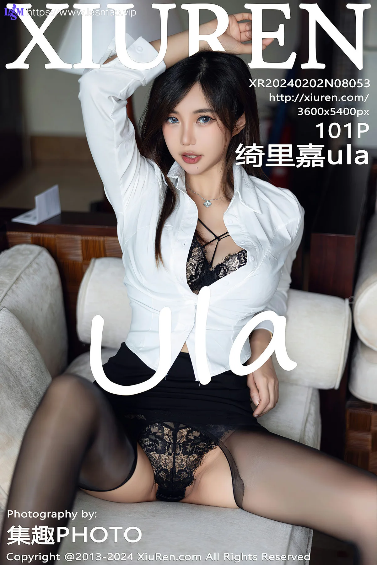 XiuRen 秀人 No.8053  绮里嘉ula 黑色蕾丝内衣三亚心愿旅拍1 - 102