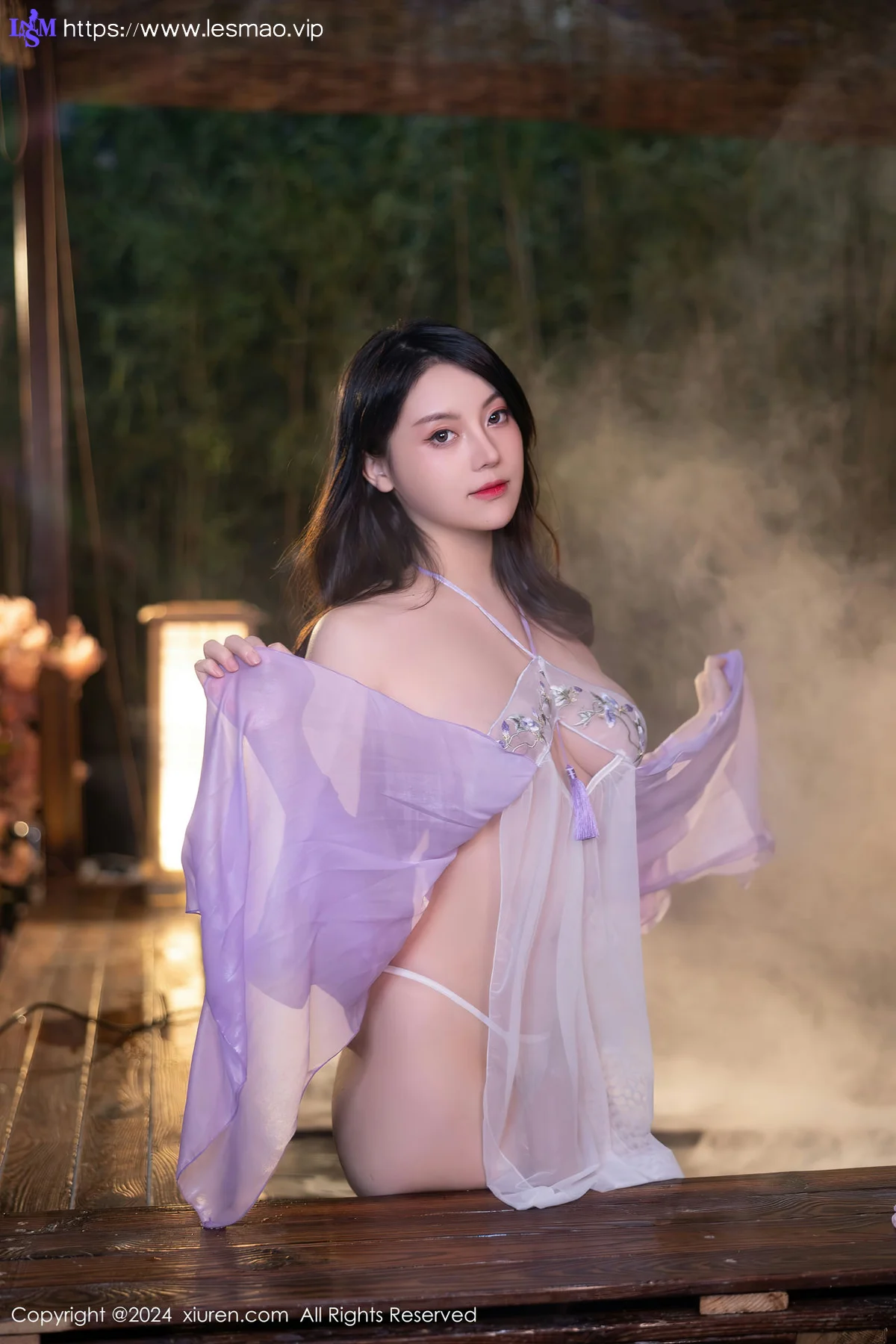 XiuRen 秀人 No.8059  豆瓣酱 轻透紫色古装性感写真1 - 34