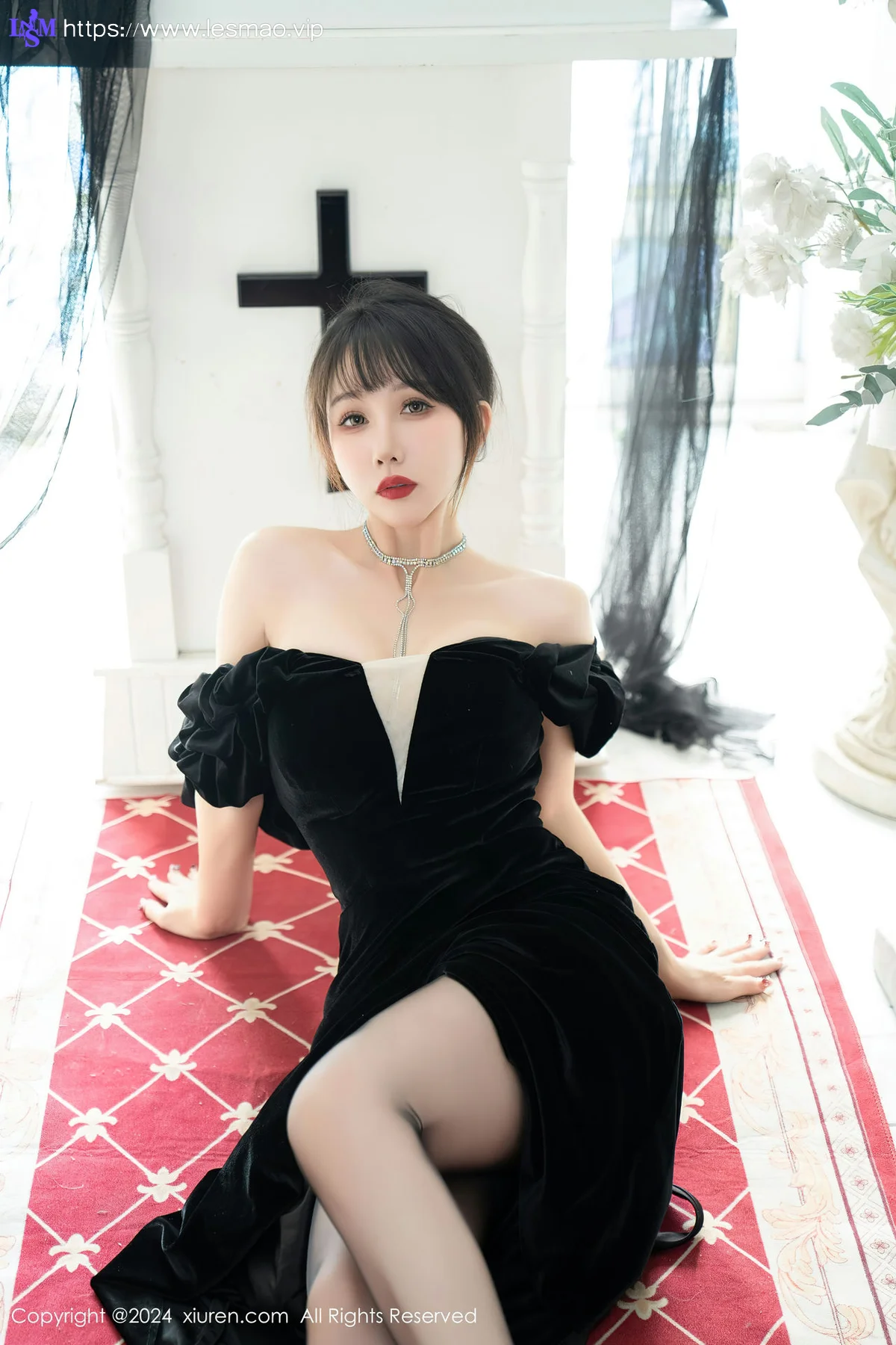 XiuRen 秀人 No.8070  波巧酱 【黑纱天使】性感写真1 - 76