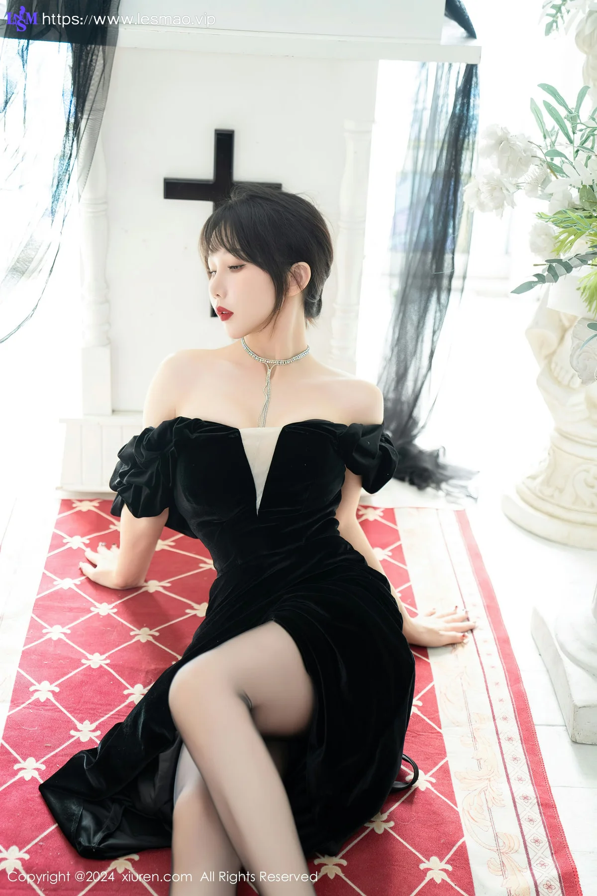 XiuRen 秀人 No.8070  波巧酱 【黑纱天使】性感写真1 - 77