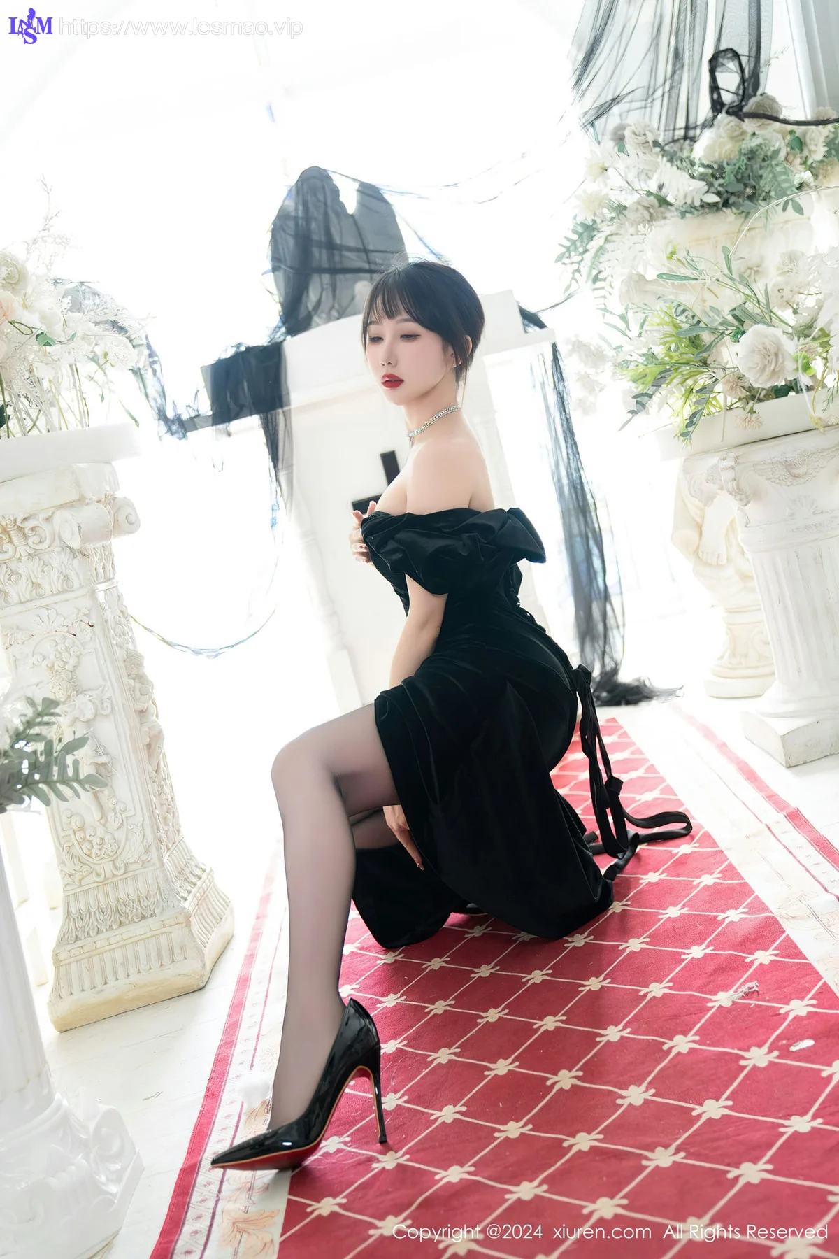 XiuRen 秀人 No.8070  波巧酱 【黑纱天使】性感写真1 - 85