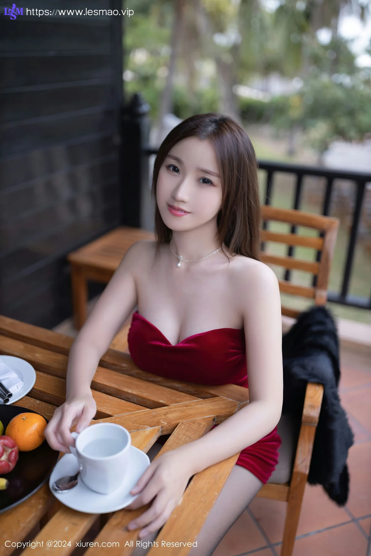 XiuRen 秀人 No.8077  杏子Yada 黑色内衣泰国旅拍11 - 27