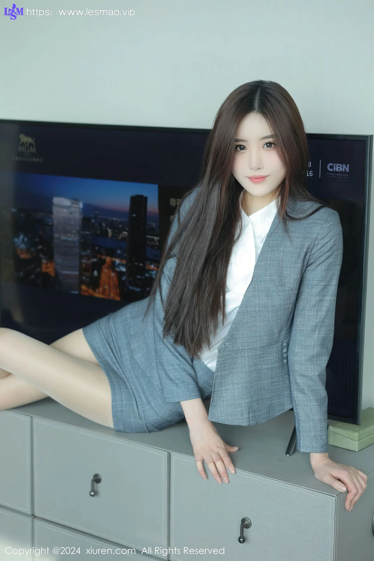 XiuRen 秀人 No.8081  晚苏susu 首套写真黑色蕾丝内衣11 - 36