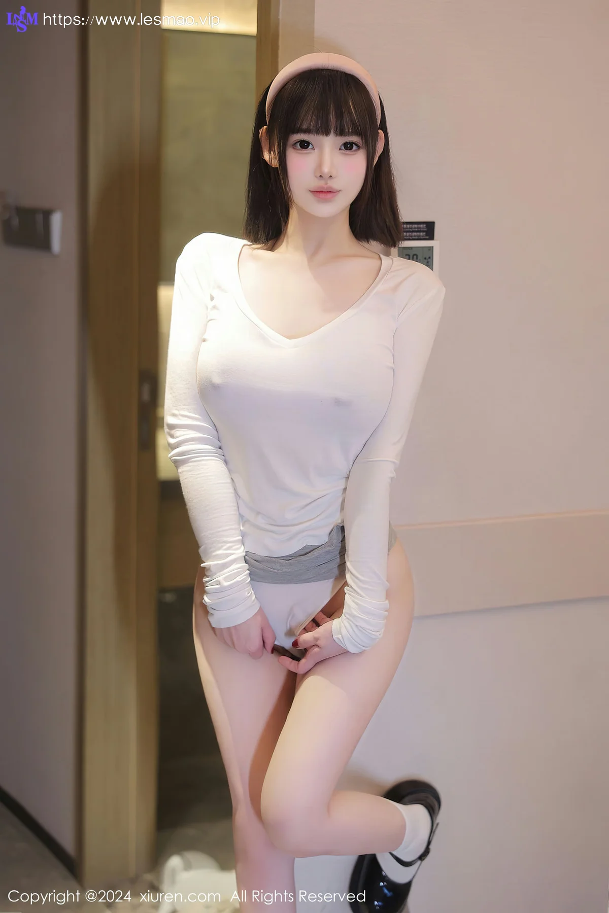 XiuRen 秀人 No.8089  李可可 白色轻透上衣性感写真33 - 12