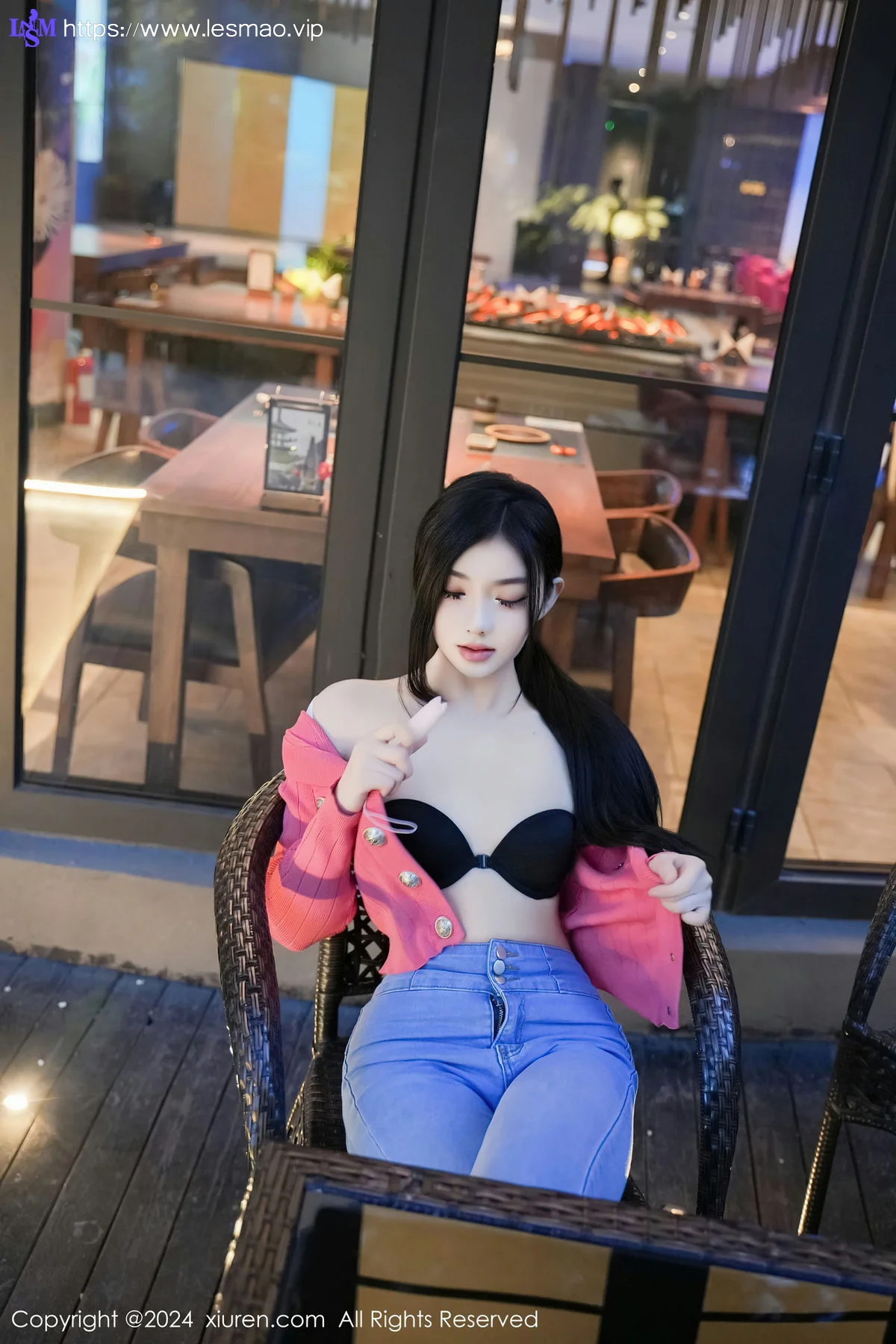 XiuRen 秀人 No.8091  龙雪儿 配简约牛仔裤性感写真1 - 35