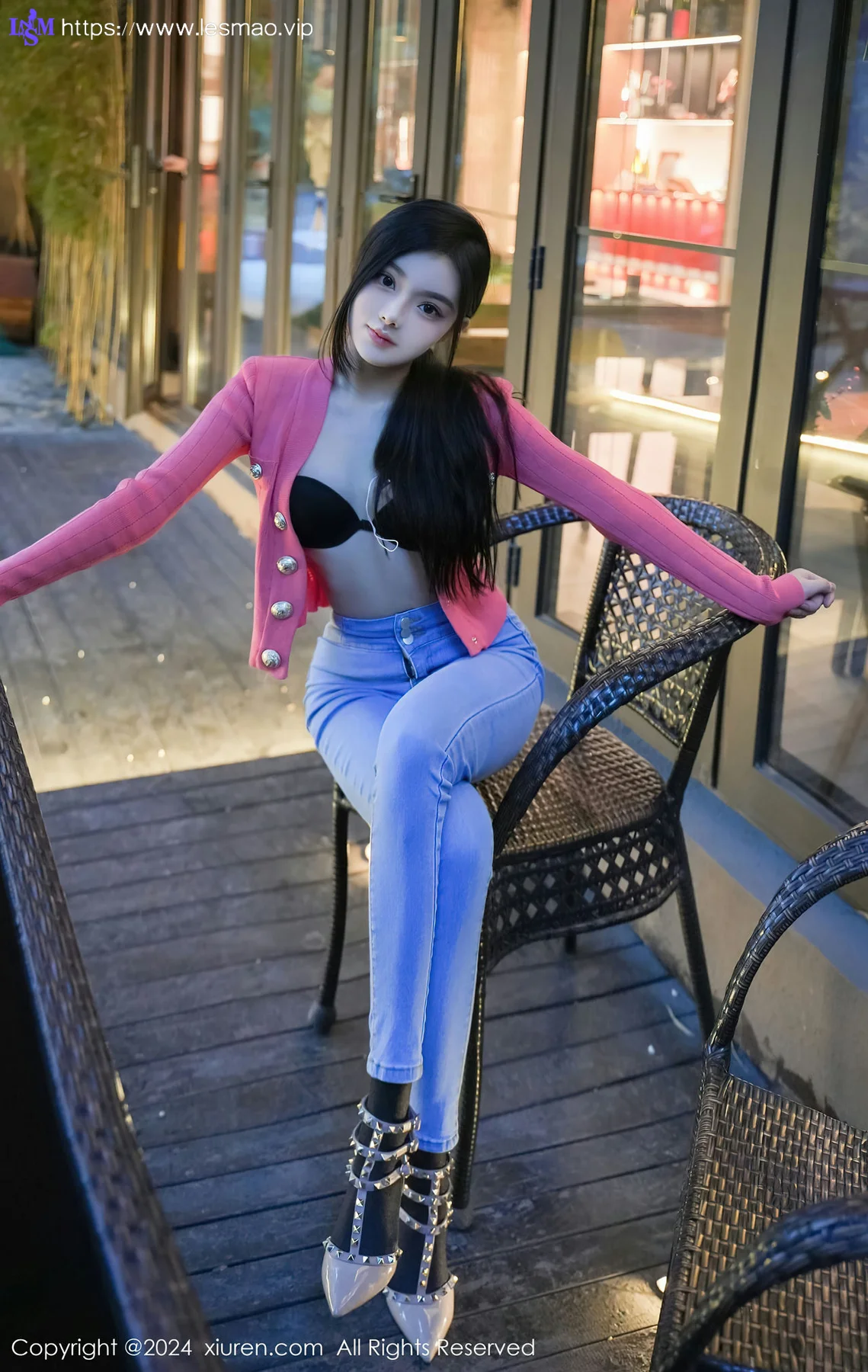 XiuRen 秀人 No.8091  龙雪儿 配简约牛仔裤性感写真1 - 69