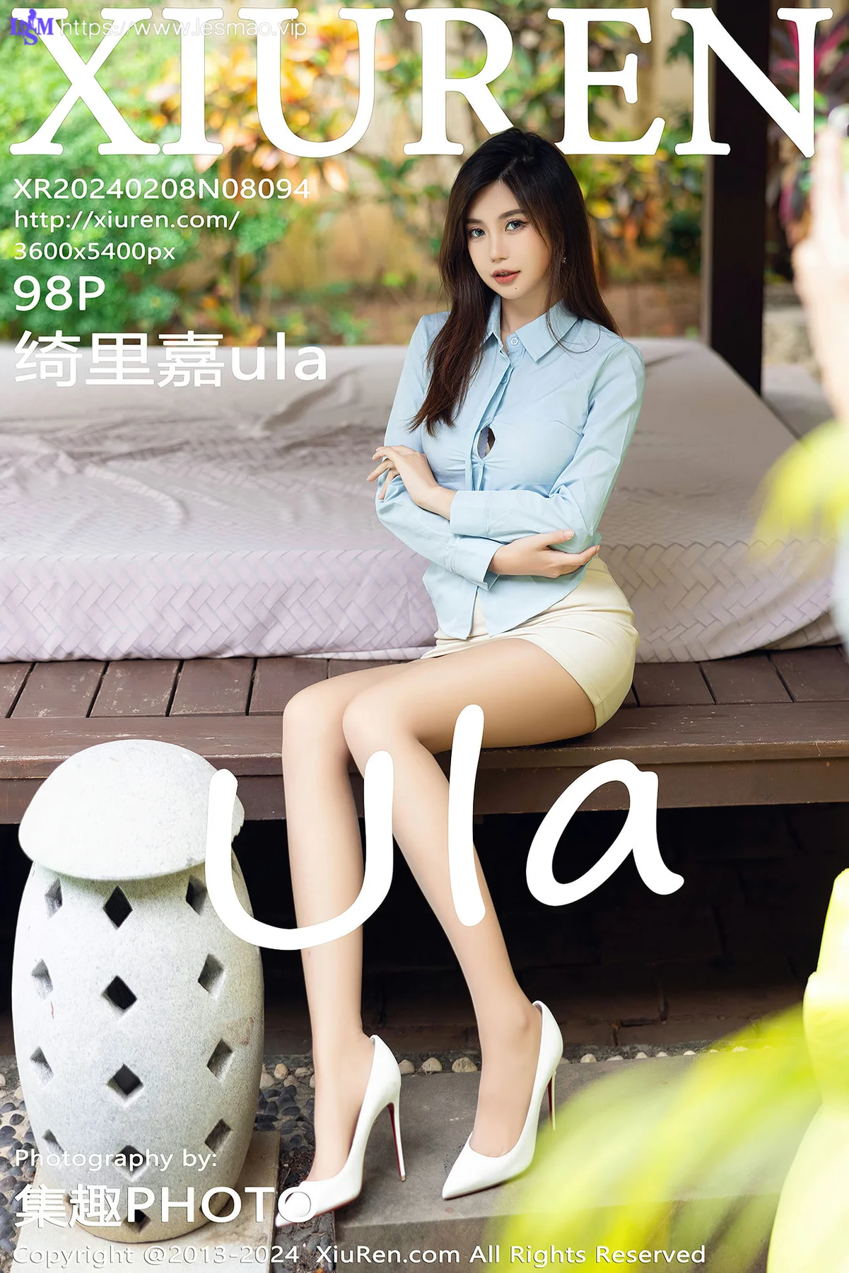 XiuRen 秀人 No.8094  绮里嘉ula 白色蕾丝内衣三亚心愿旅拍22 - 99
