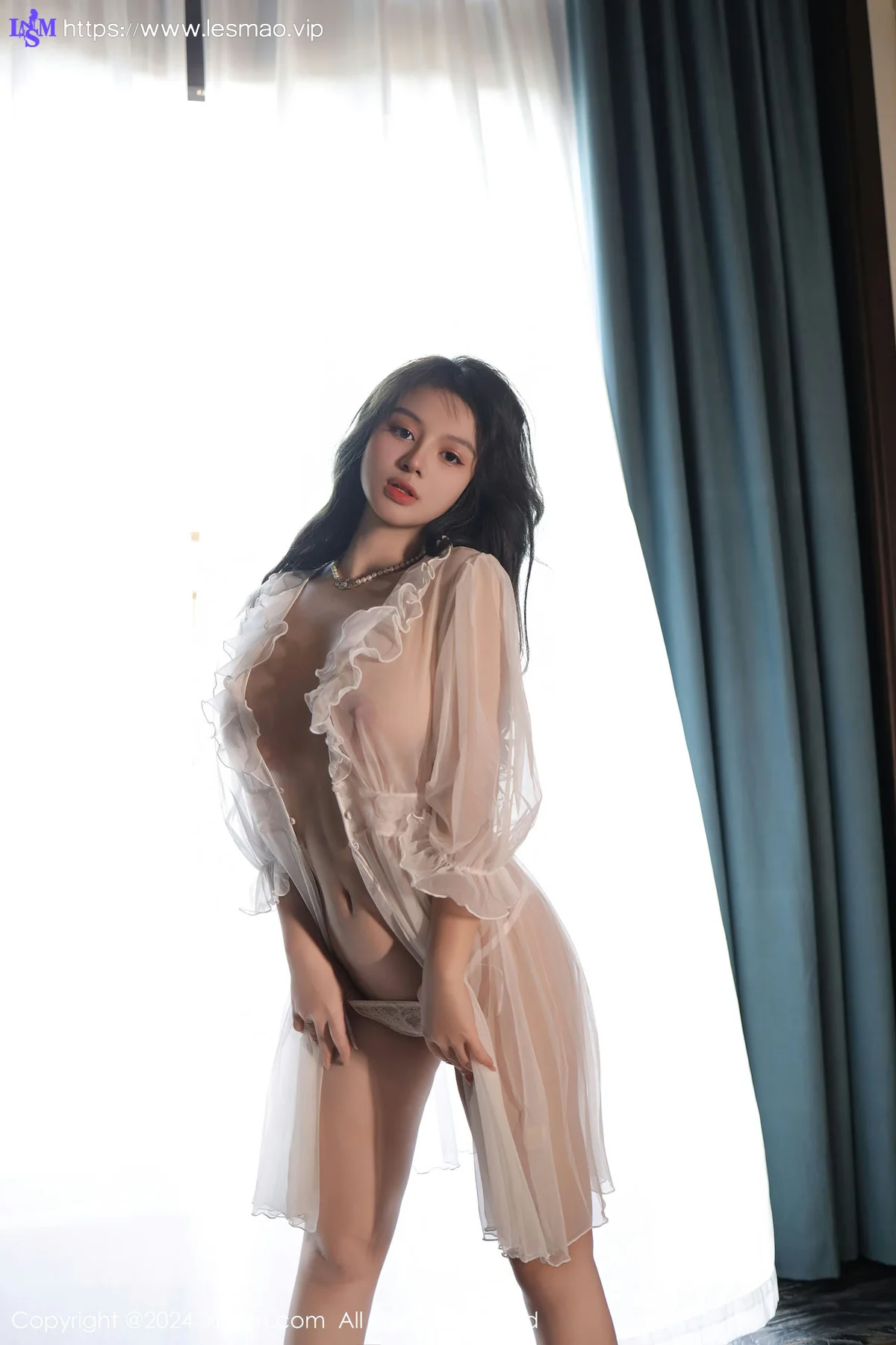 XiuRen 秀人 No.8106  沈思怡 白色轻透情趣睡裙性感写真11 - 34