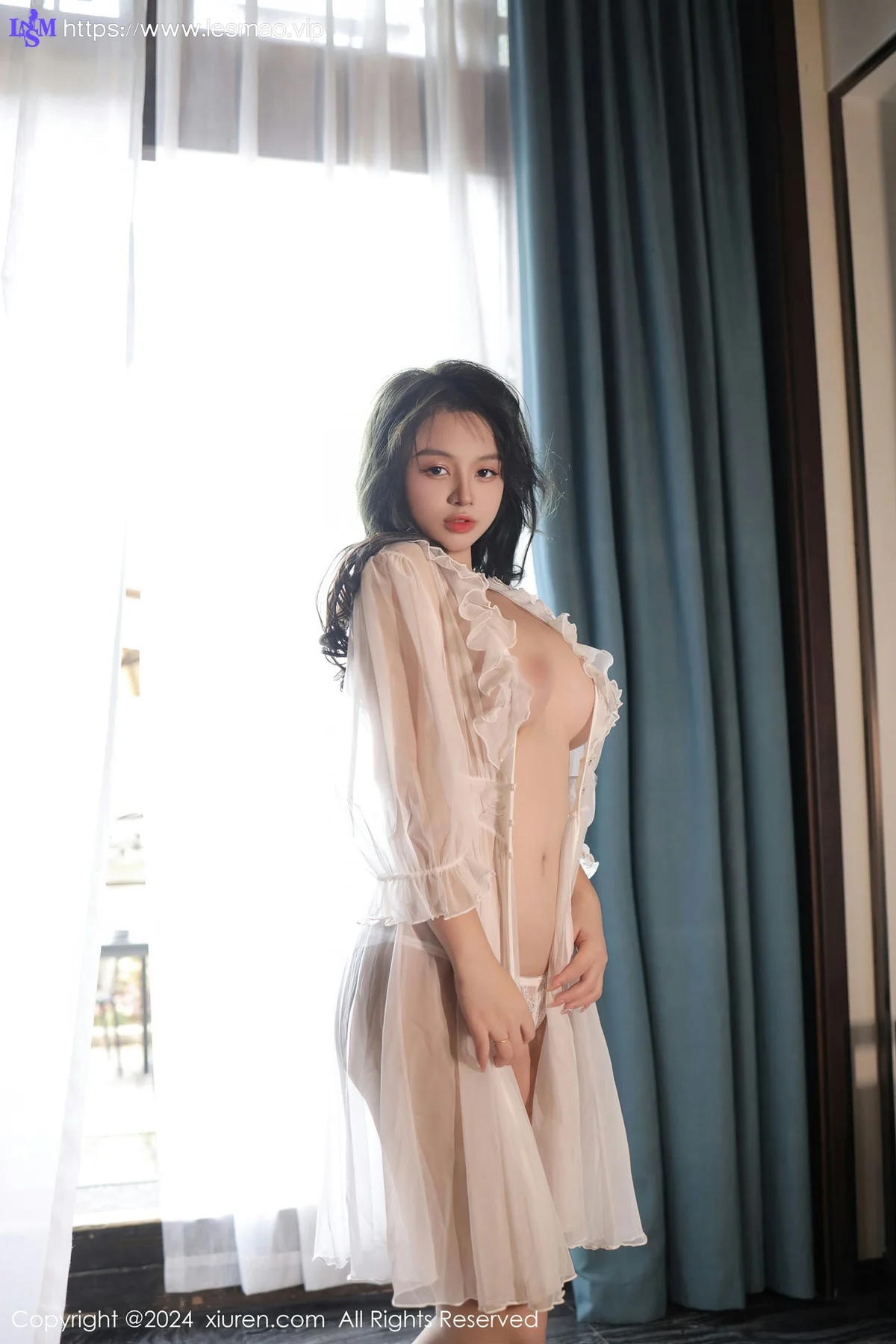XiuRen 秀人 No.8106  沈思怡 白色轻透情趣睡裙性感写真11 - 39