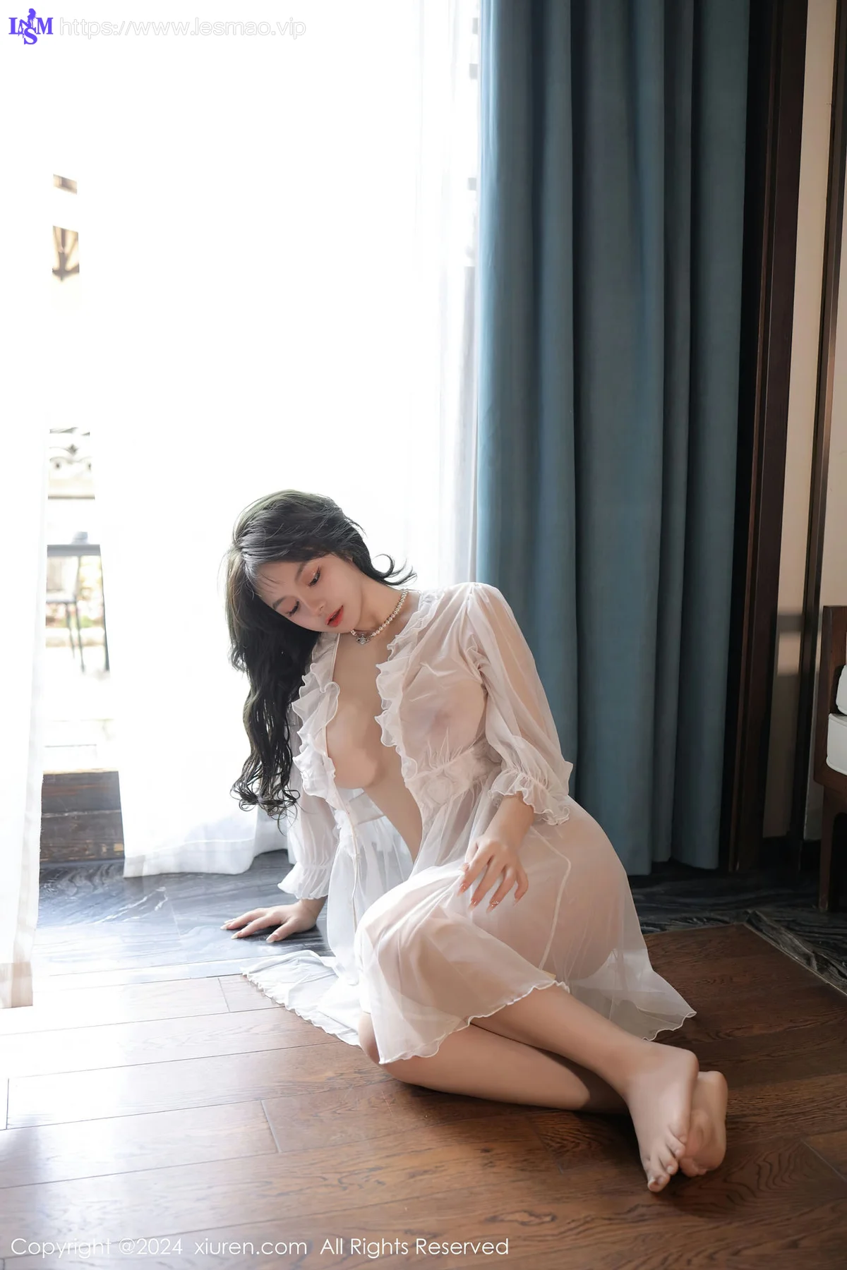 XiuRen 秀人 No.8106  沈思怡 白色轻透情趣睡裙性感写真11 - 40