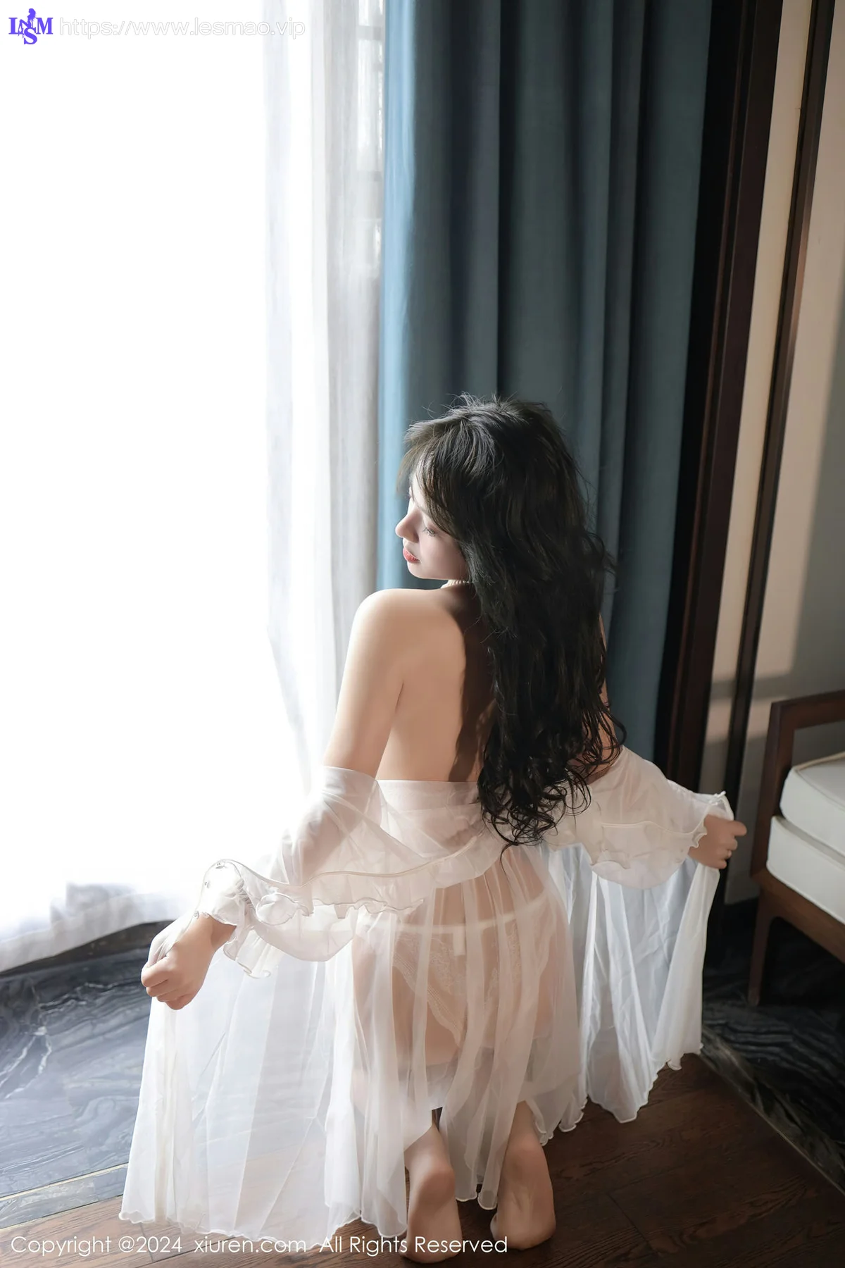 XiuRen 秀人 No.8106  沈思怡 白色轻透情趣睡裙性感写真11 - 50