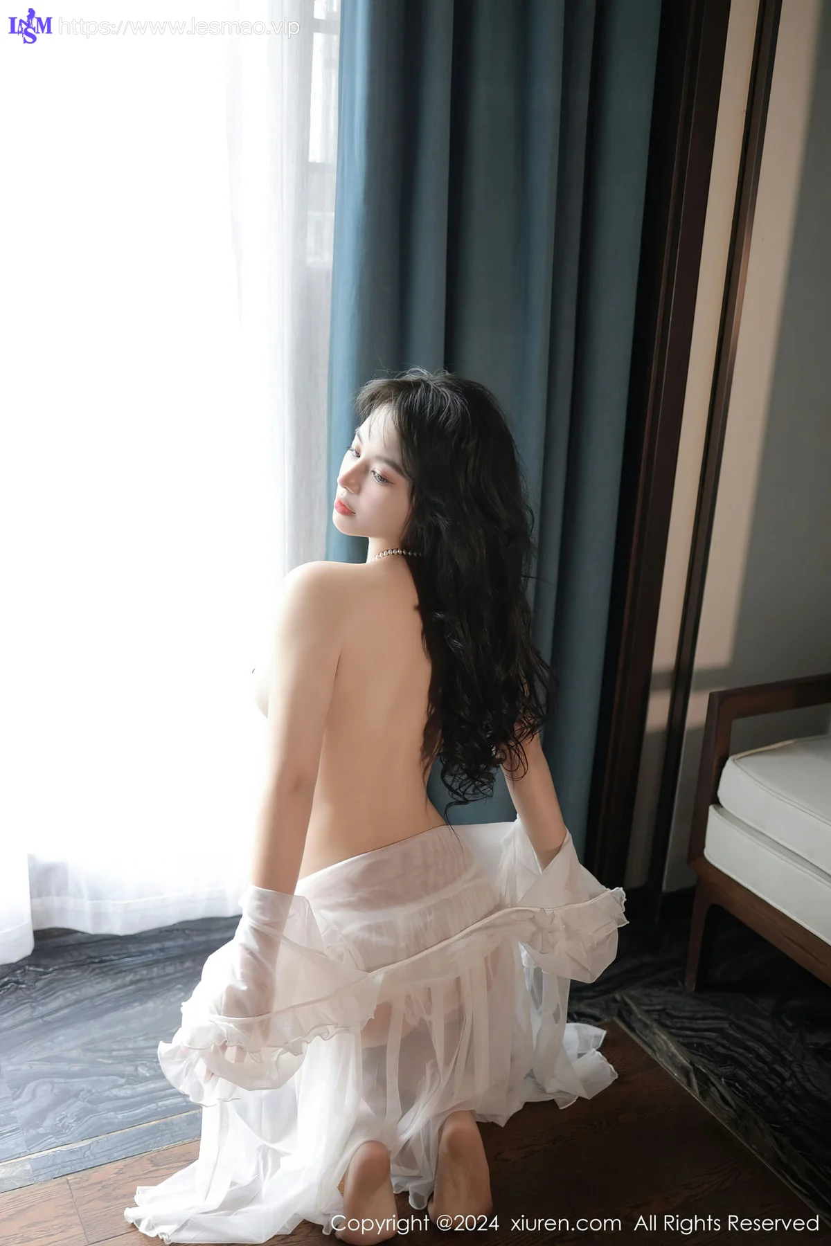 XiuRen 秀人 No.8106  沈思怡 白色轻透情趣睡裙性感写真11 - 51