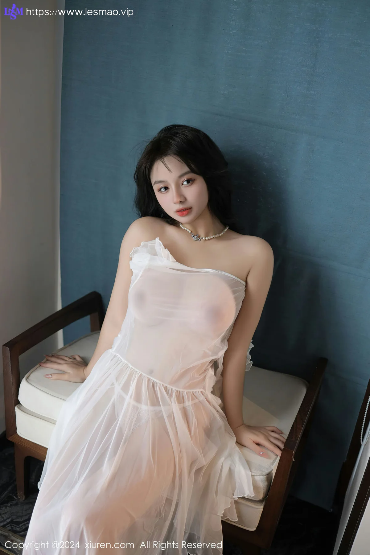 XiuRen 秀人 No.8106  沈思怡 白色轻透情趣睡裙性感写真11 - 68