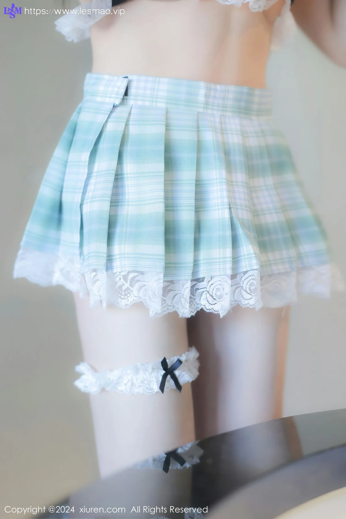 XiuRen 秀人 No.8108  林幼一 蓝白格子裙性感写真33 - 19