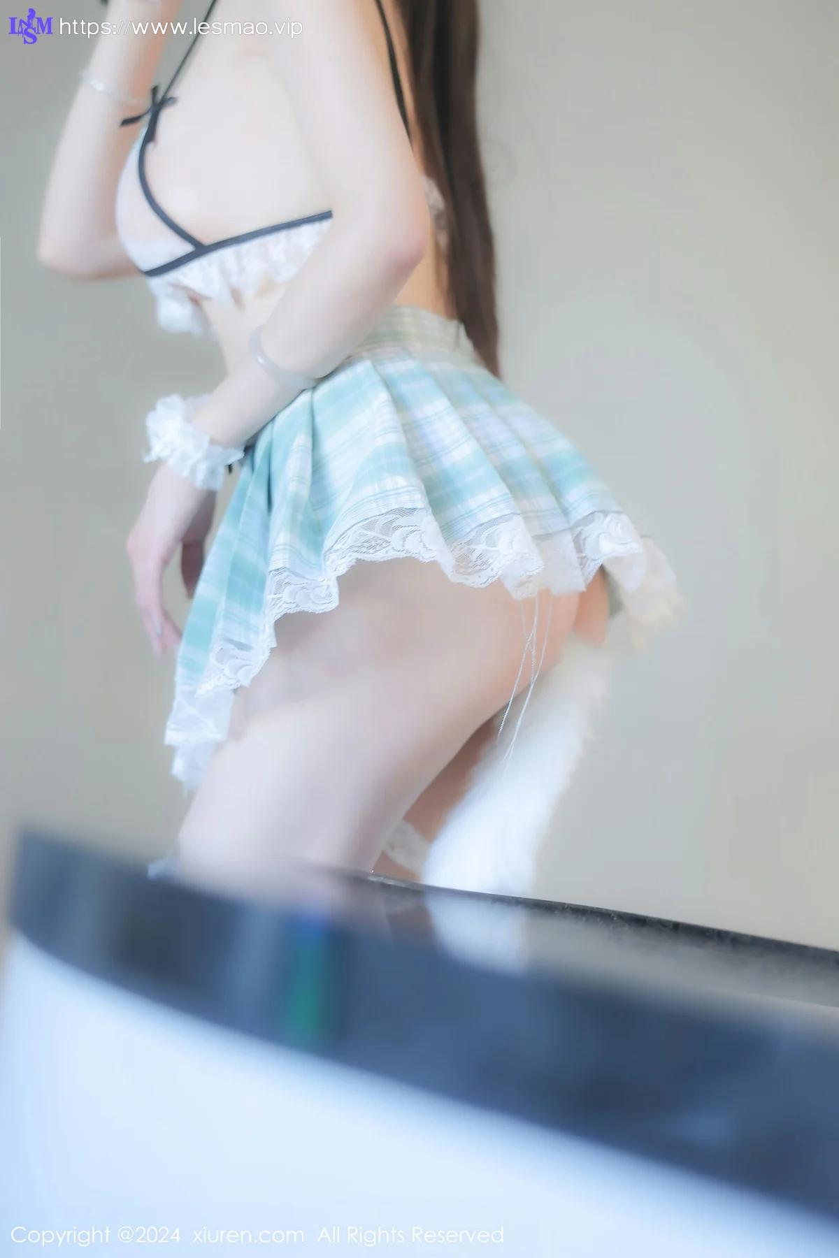 XiuRen 秀人 No.8108  林幼一 蓝白格子裙性感写真33 - 22