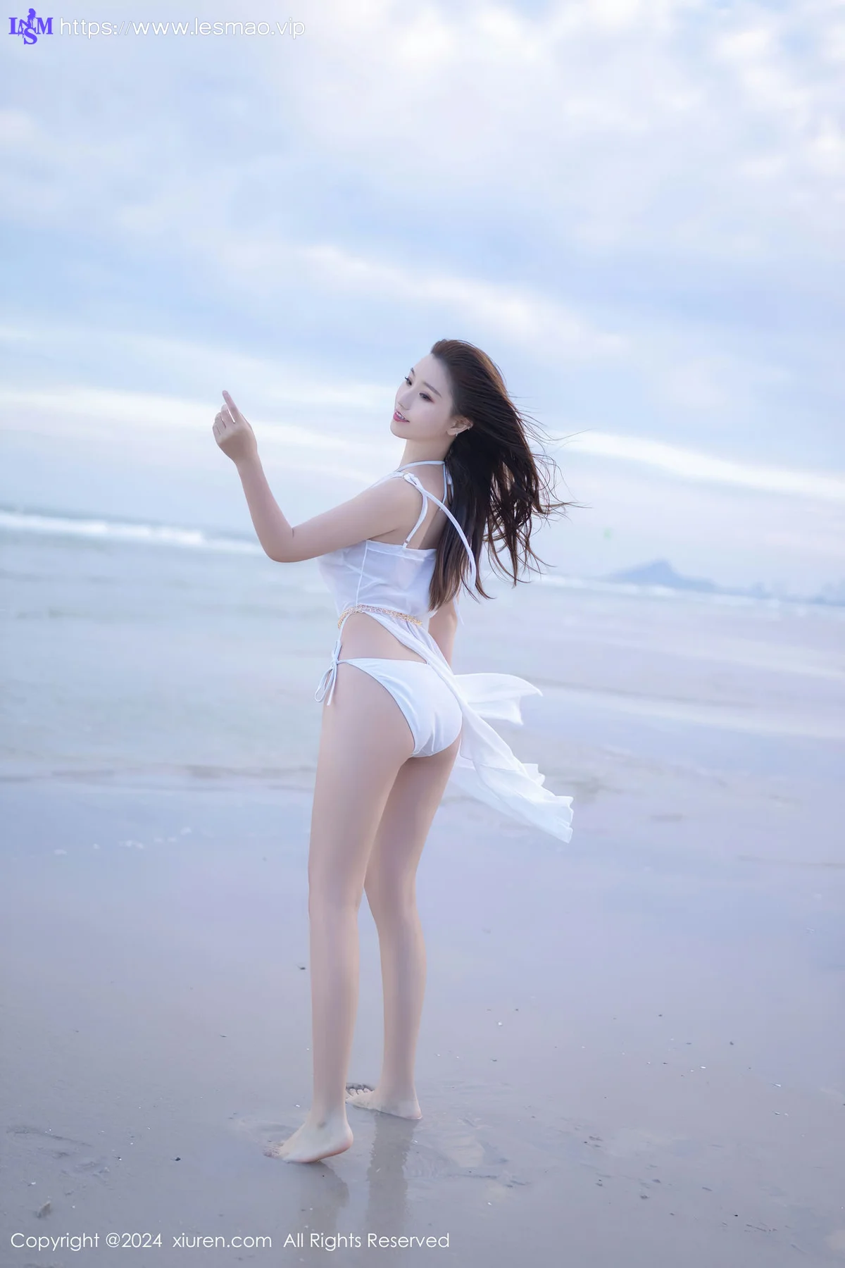 XiuRen 秀人 No.8123  杏子Yada 白色比基尼泰国旅拍 - 13