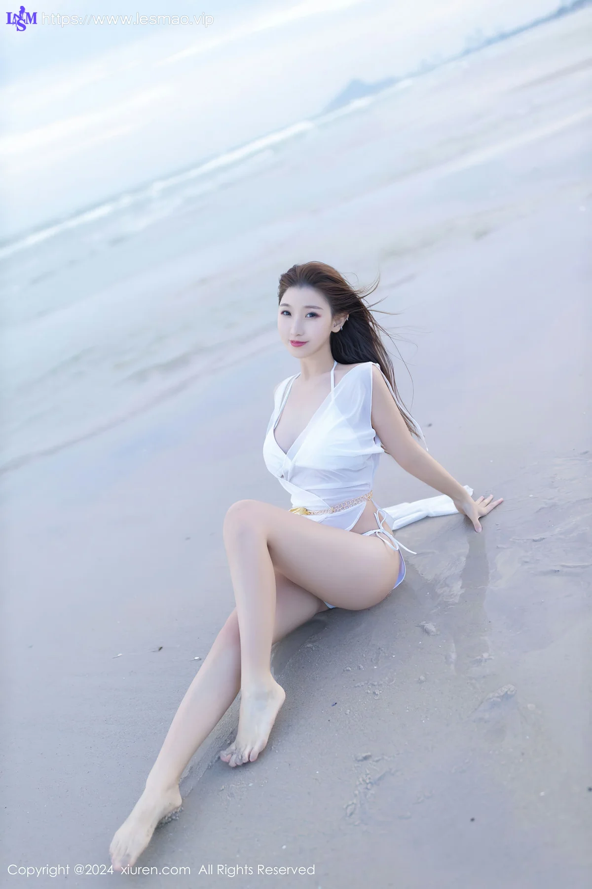 XiuRen 秀人 No.8123  杏子Yada 白色比基尼泰国旅拍 - 19