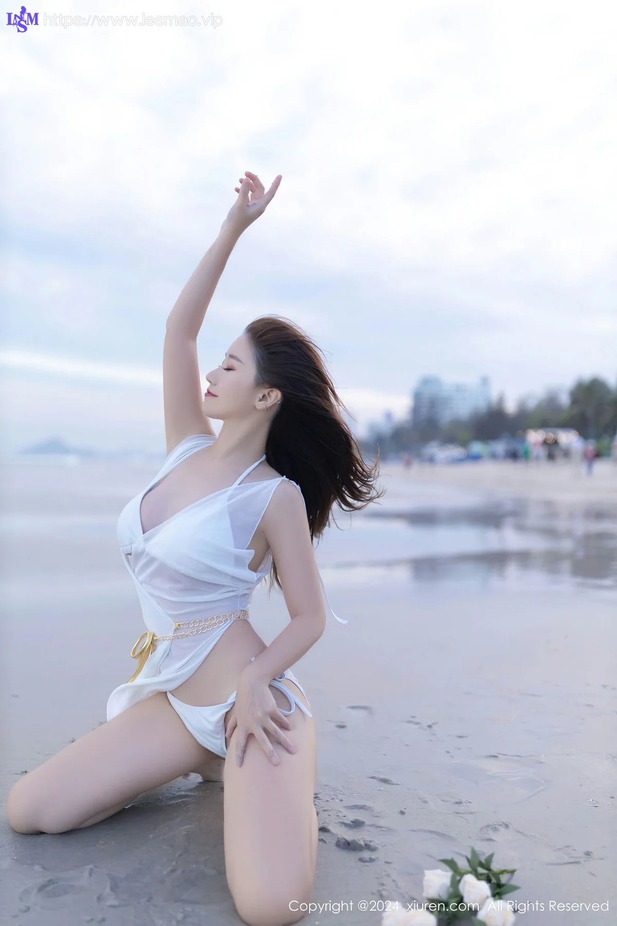 XiuRen 秀人 No.8123  杏子Yada 白色比基尼泰国旅拍 - 25