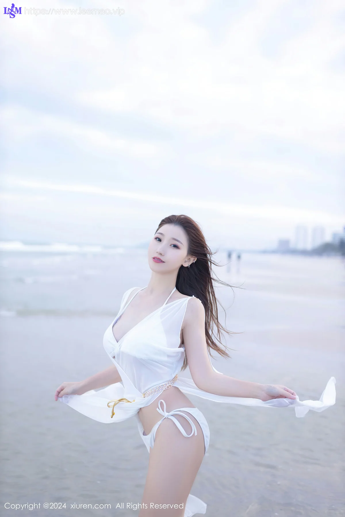 XiuRen 秀人 No.8123  杏子Yada 白色比基尼泰国旅拍 - 32