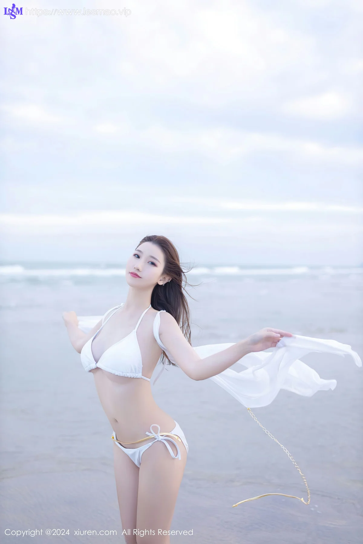 XiuRen 秀人 No.8123  杏子Yada 白色比基尼泰国旅拍 - 35