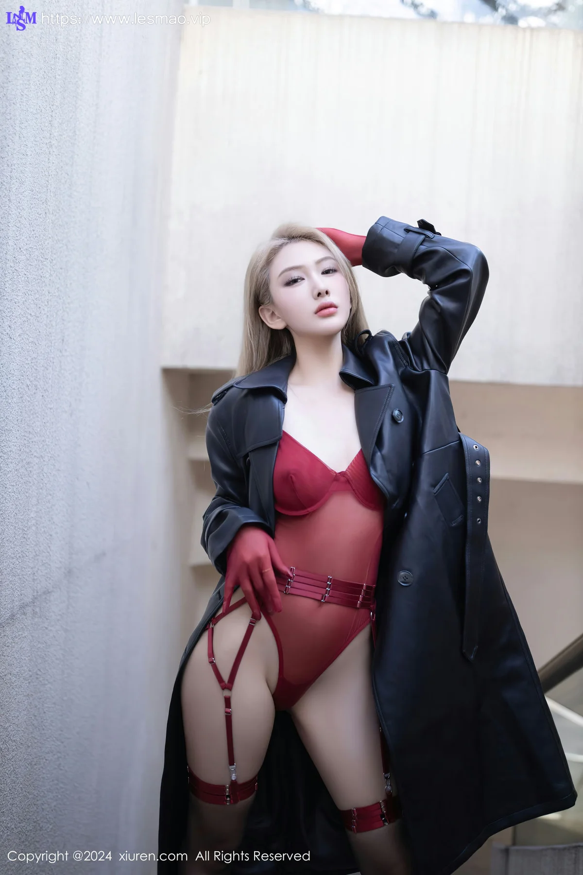 XiuRen 秀人 No.8124  沈青黛 性感诱人黑丝性感写真 - 4