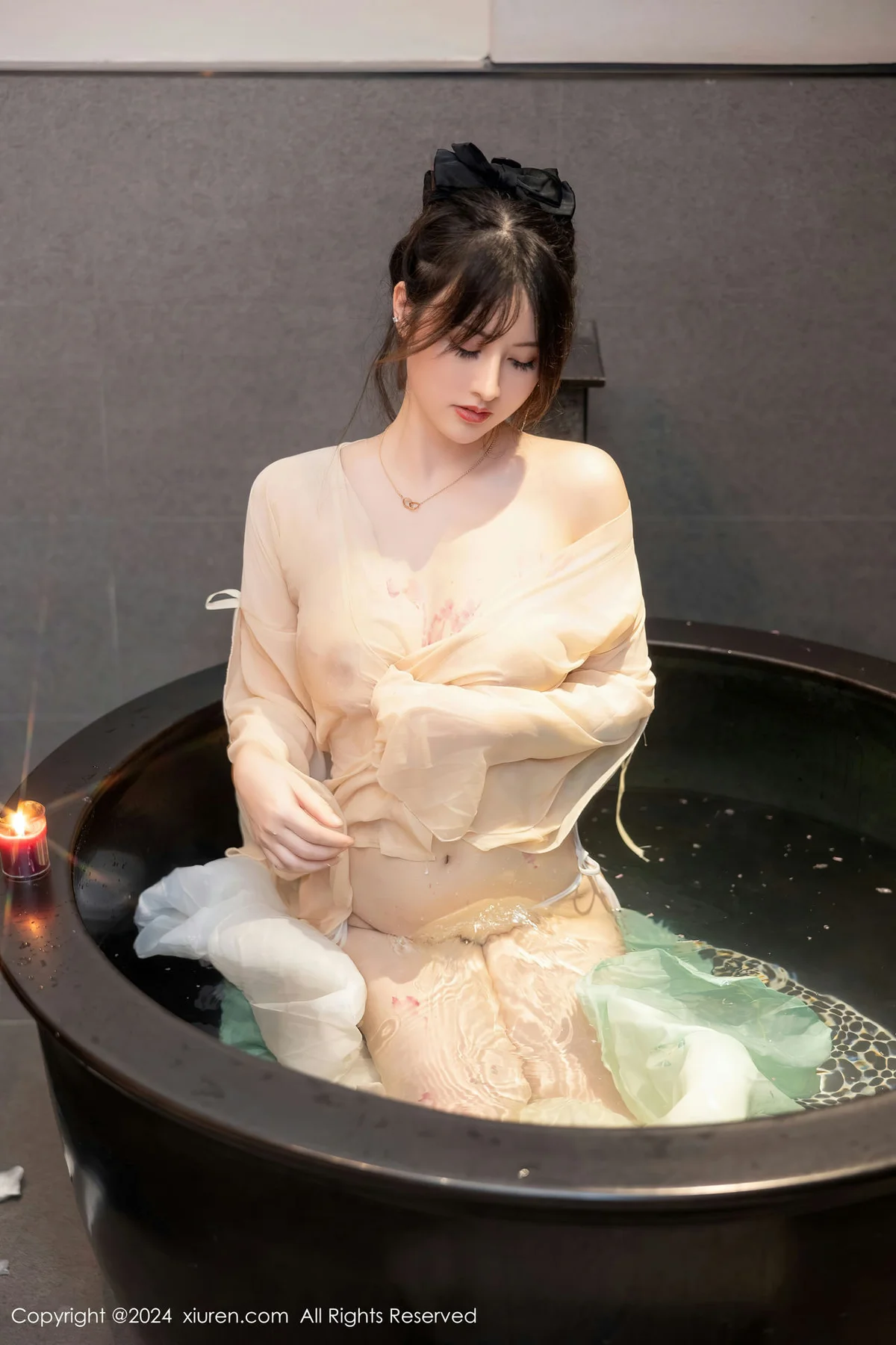 XiuRen 秀人 No.8128  诗诗kiki 温泉古装情趣服饰性感写真1 - 82