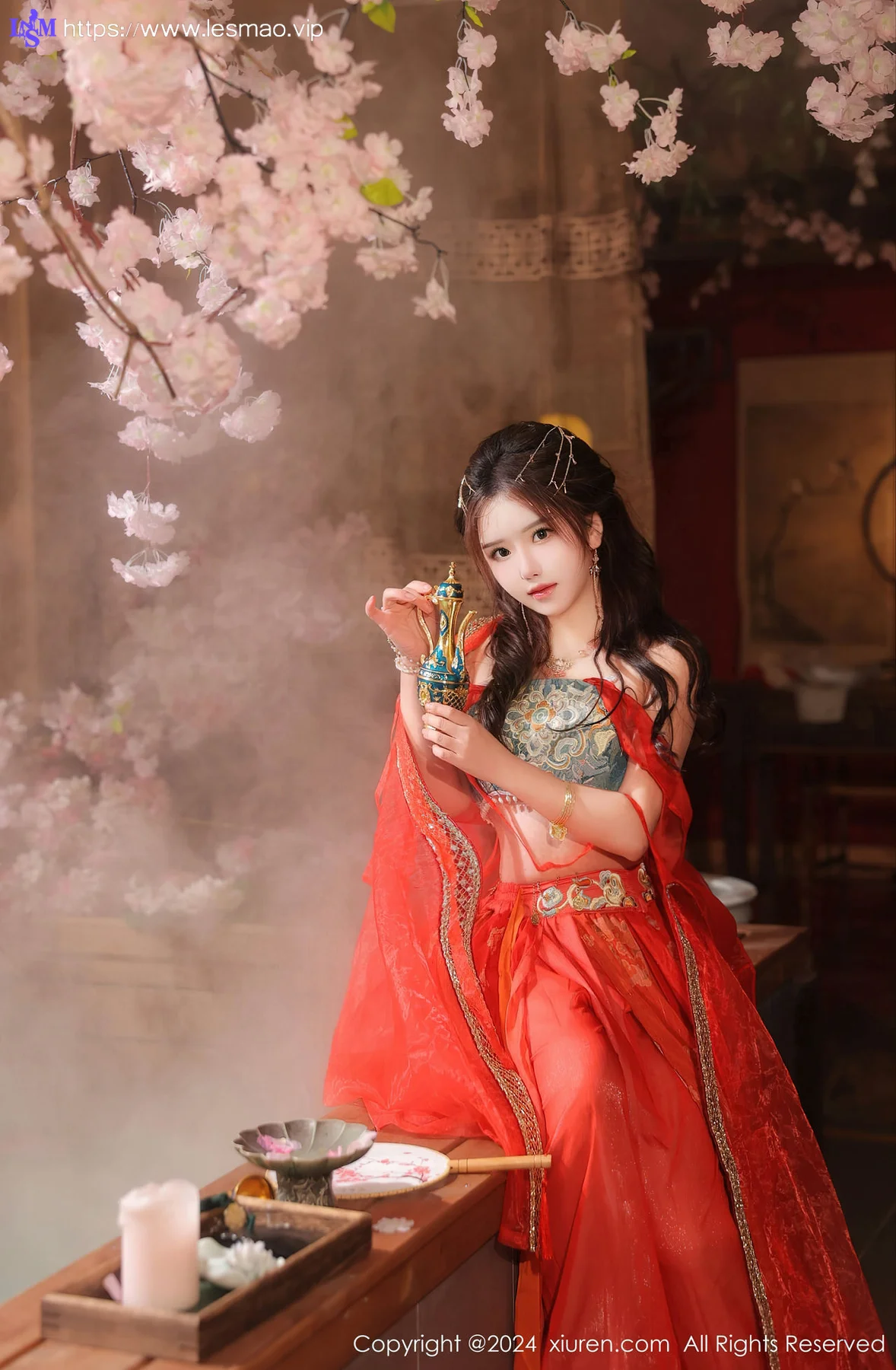 XiuRen 秀人 No.8146  小薯条nienie 红色古装性感写真1 - 11
