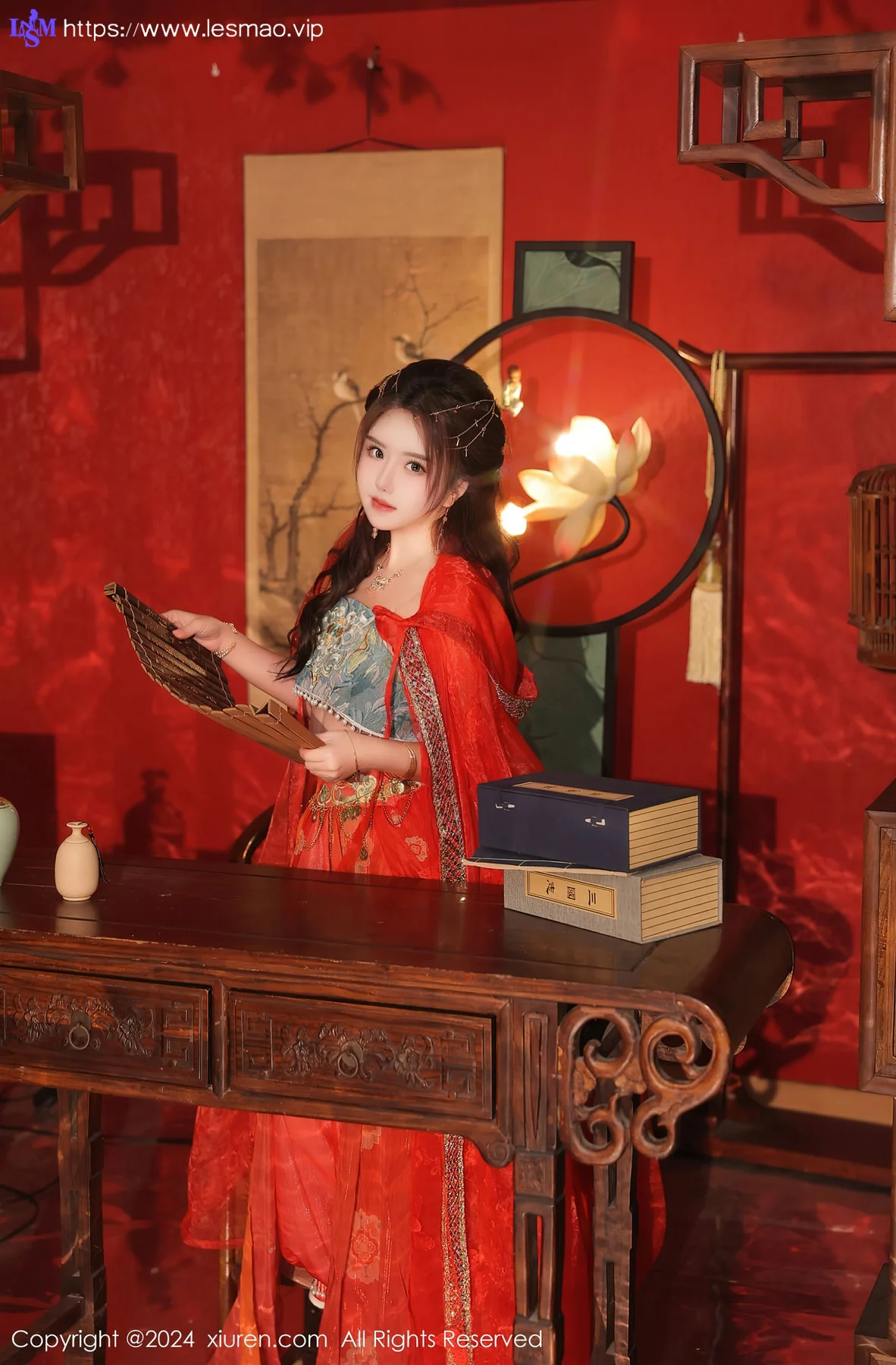 XiuRen 秀人 No.8146  小薯条nienie 红色古装性感写真1 - 17