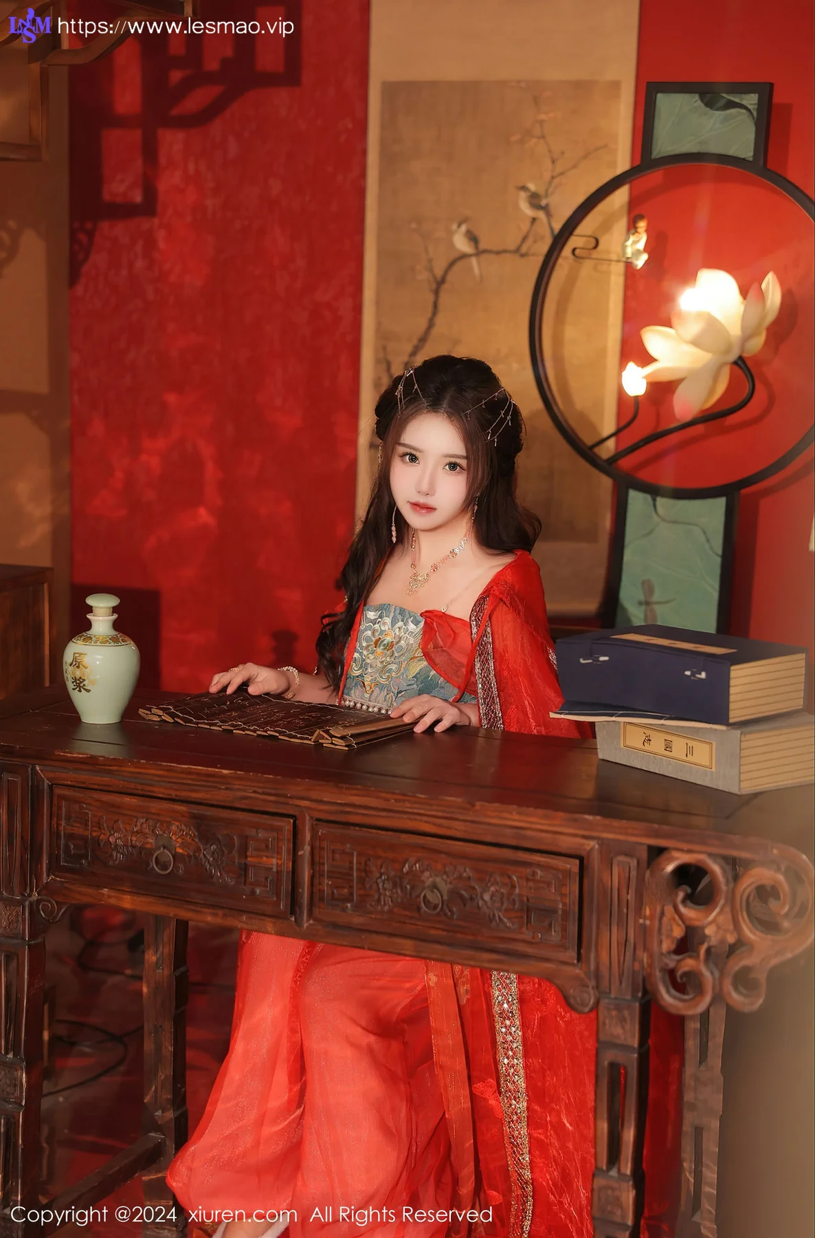 XiuRen 秀人 No.8146  小薯条nienie 红色古装性感写真1 - 18