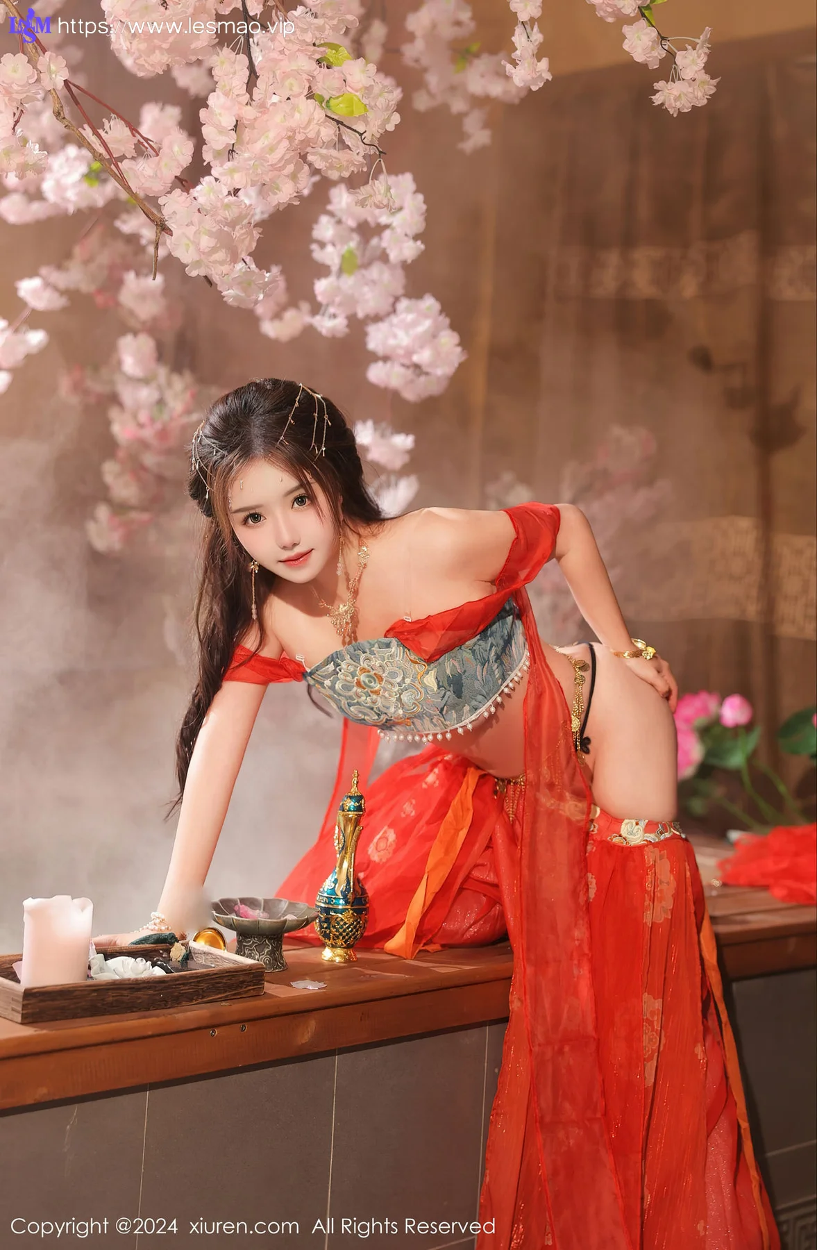 XiuRen 秀人 No.8146  小薯条nienie 红色古装性感写真1 - 19