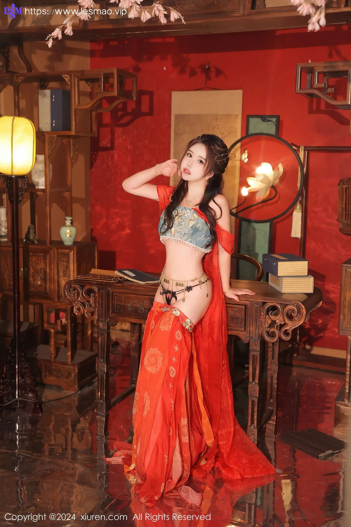 XiuRen 秀人 No.8146  小薯条nienie 红色古装性感写真1 - 22