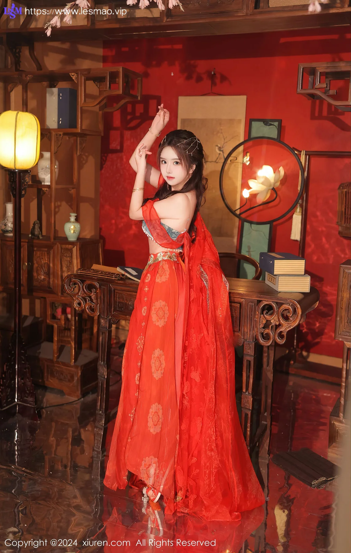 XiuRen 秀人 No.8146  小薯条nienie 红色古装性感写真1 - 23
