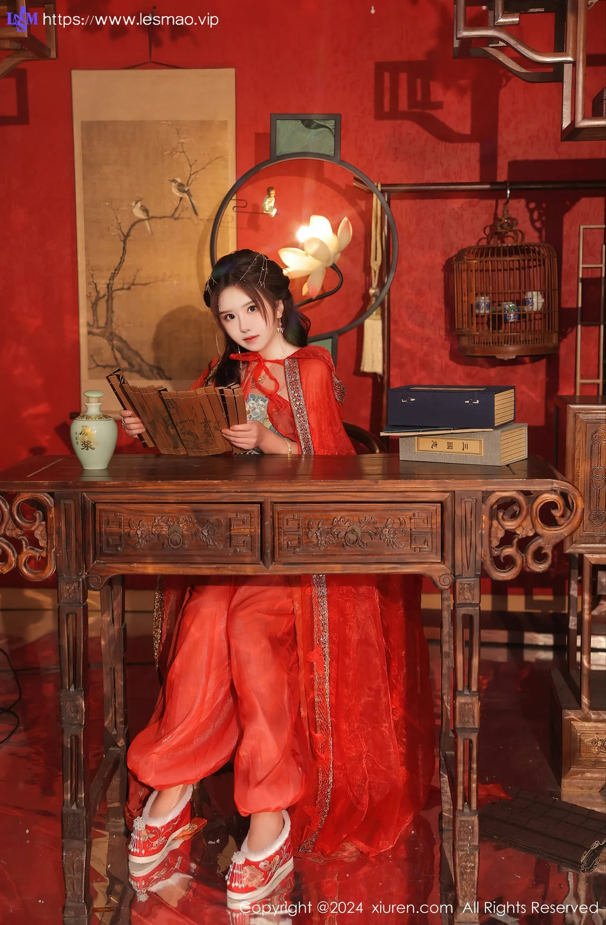 XiuRen 秀人 No.8146  小薯条nienie 红色古装性感写真1 - 27