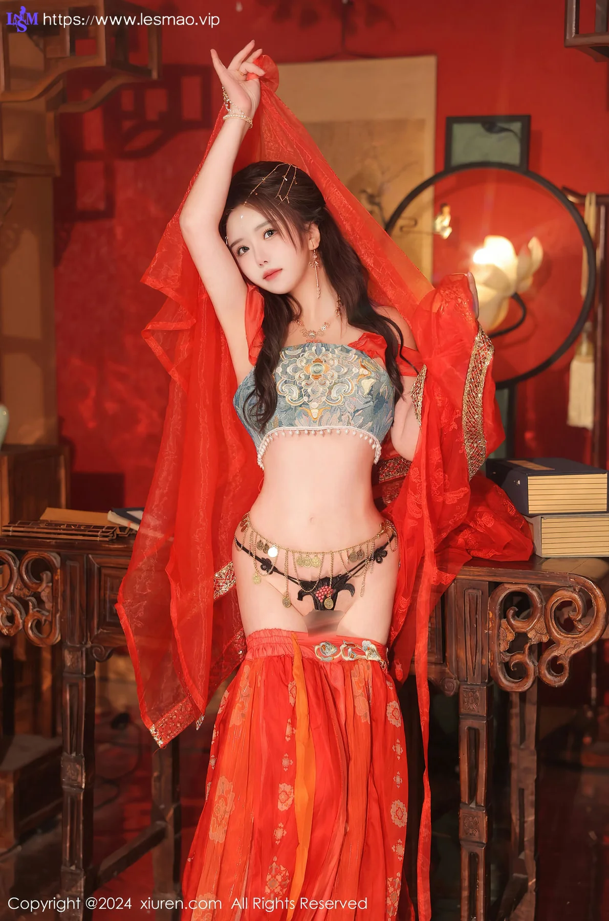 XiuRen 秀人 No.8146  小薯条nienie 红色古装性感写真1 - 28