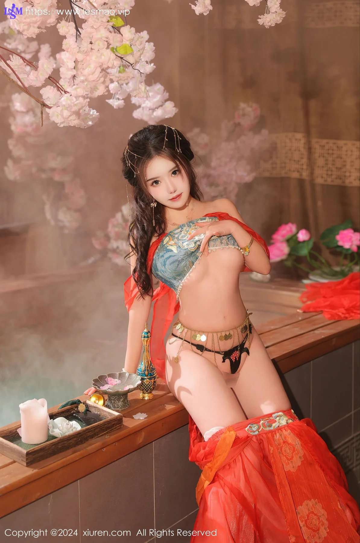 XiuRen 秀人 No.8146  小薯条nienie 红色古装性感写真1 - 42