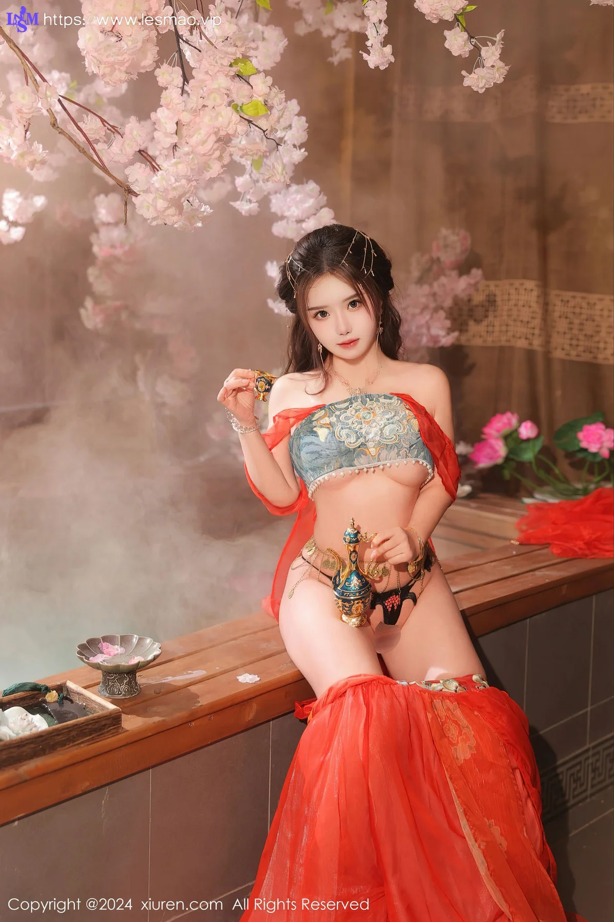 XiuRen 秀人 No.8146  小薯条nienie 红色古装性感写真1 - 44