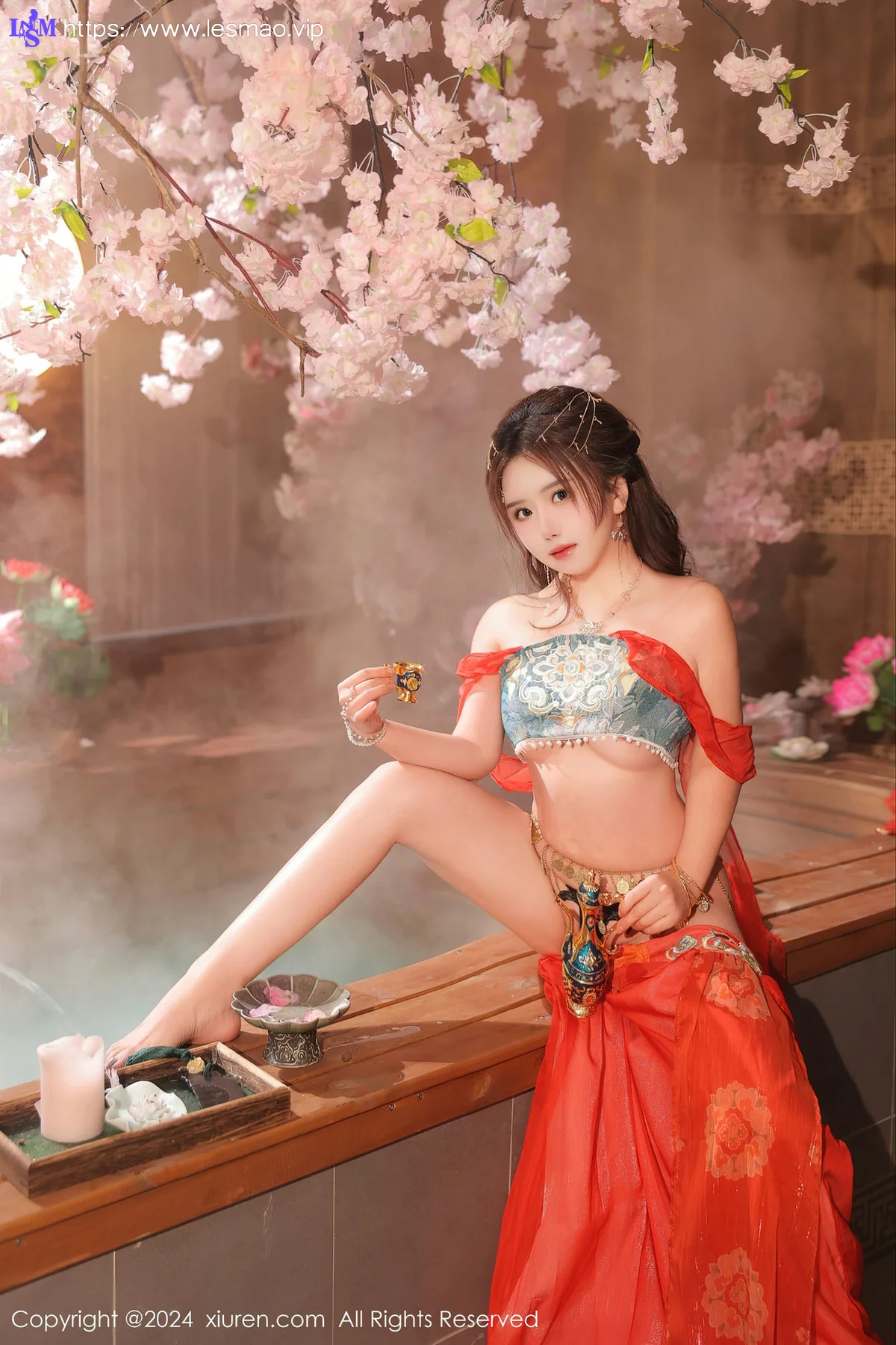 XiuRen 秀人 No.8146  小薯条nienie 红色古装性感写真1 - 45