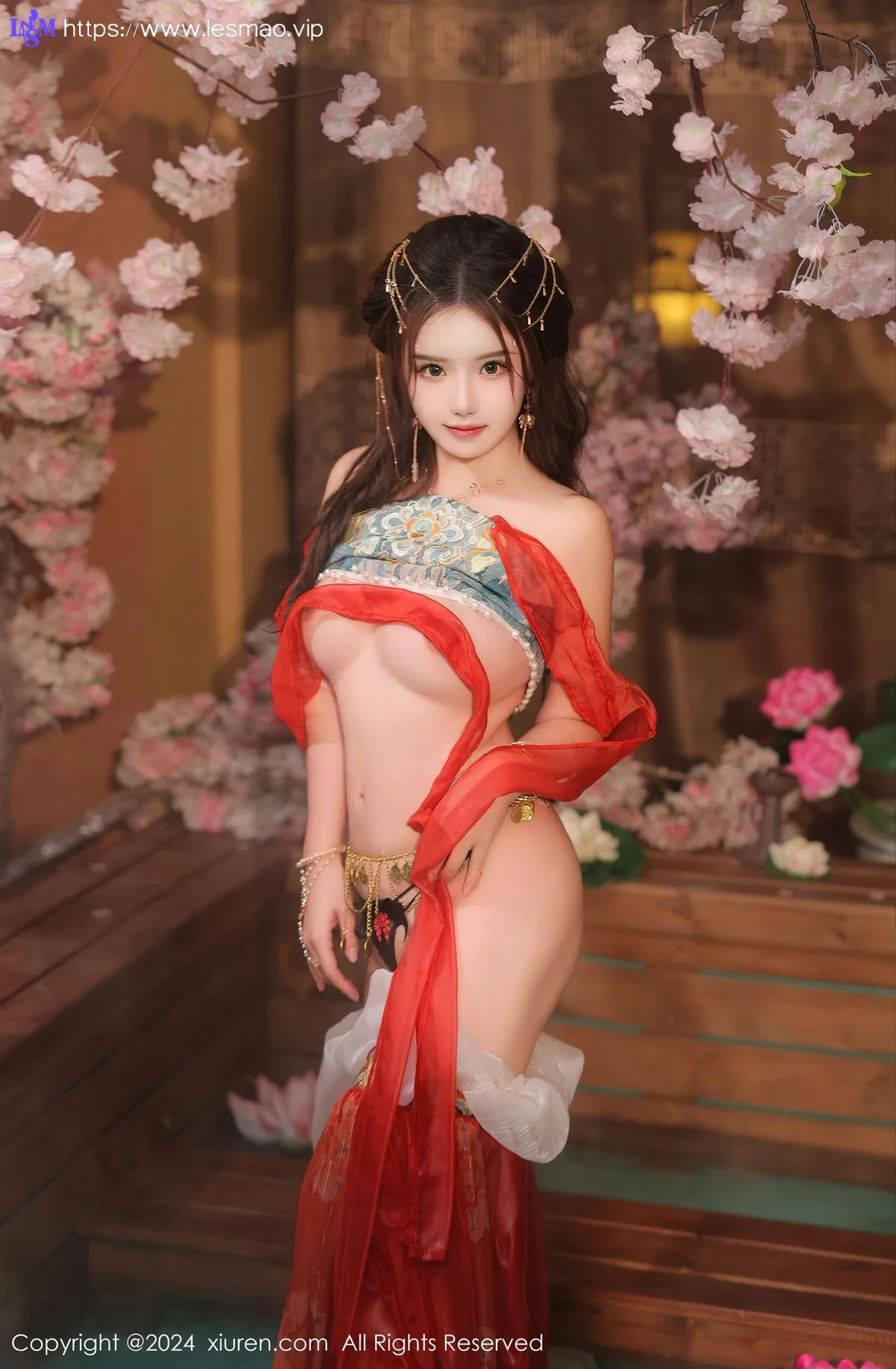 XiuRen 秀人 No.8146  小薯条nienie 红色古装性感写真1 - 47