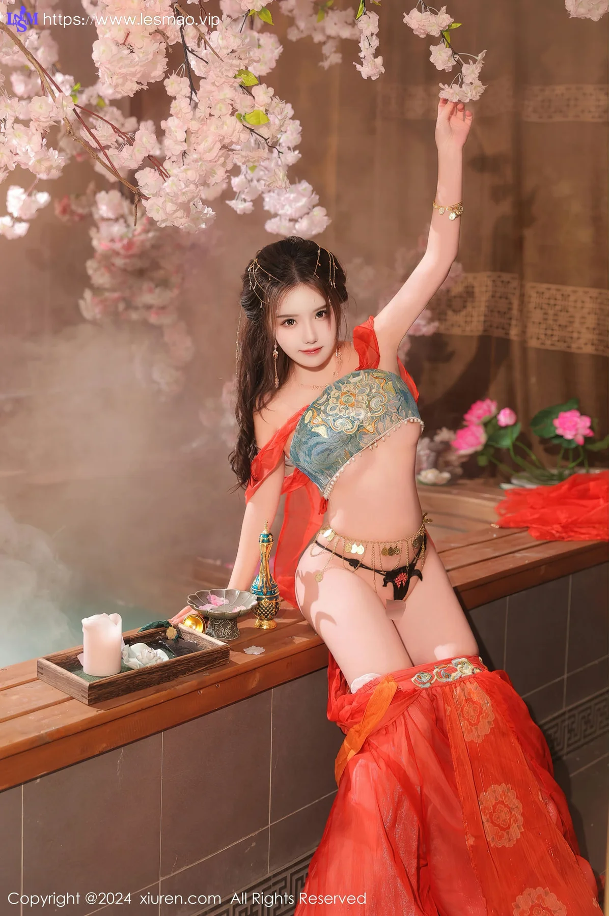 XiuRen 秀人 No.8146  小薯条nienie 红色古装性感写真1 - 49