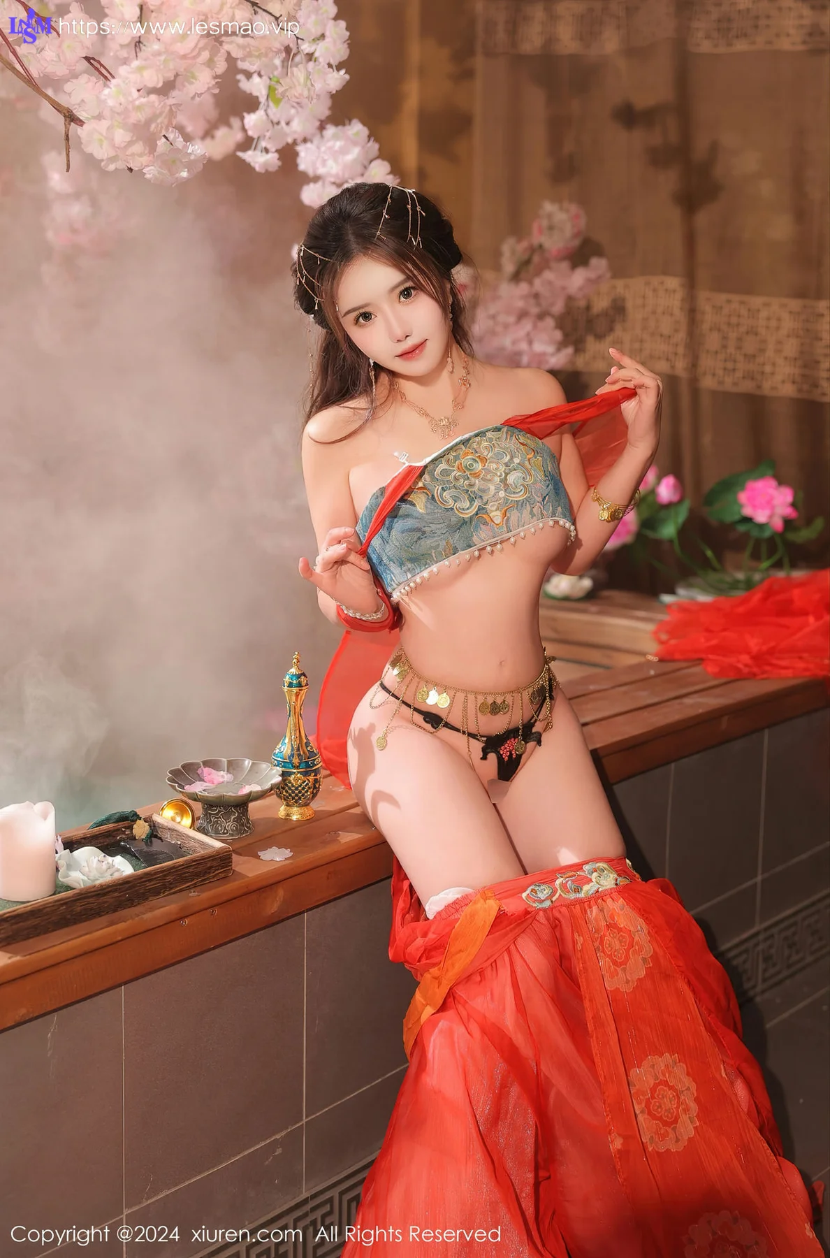 XiuRen 秀人 No.8146  小薯条nienie 红色古装性感写真1 - 50