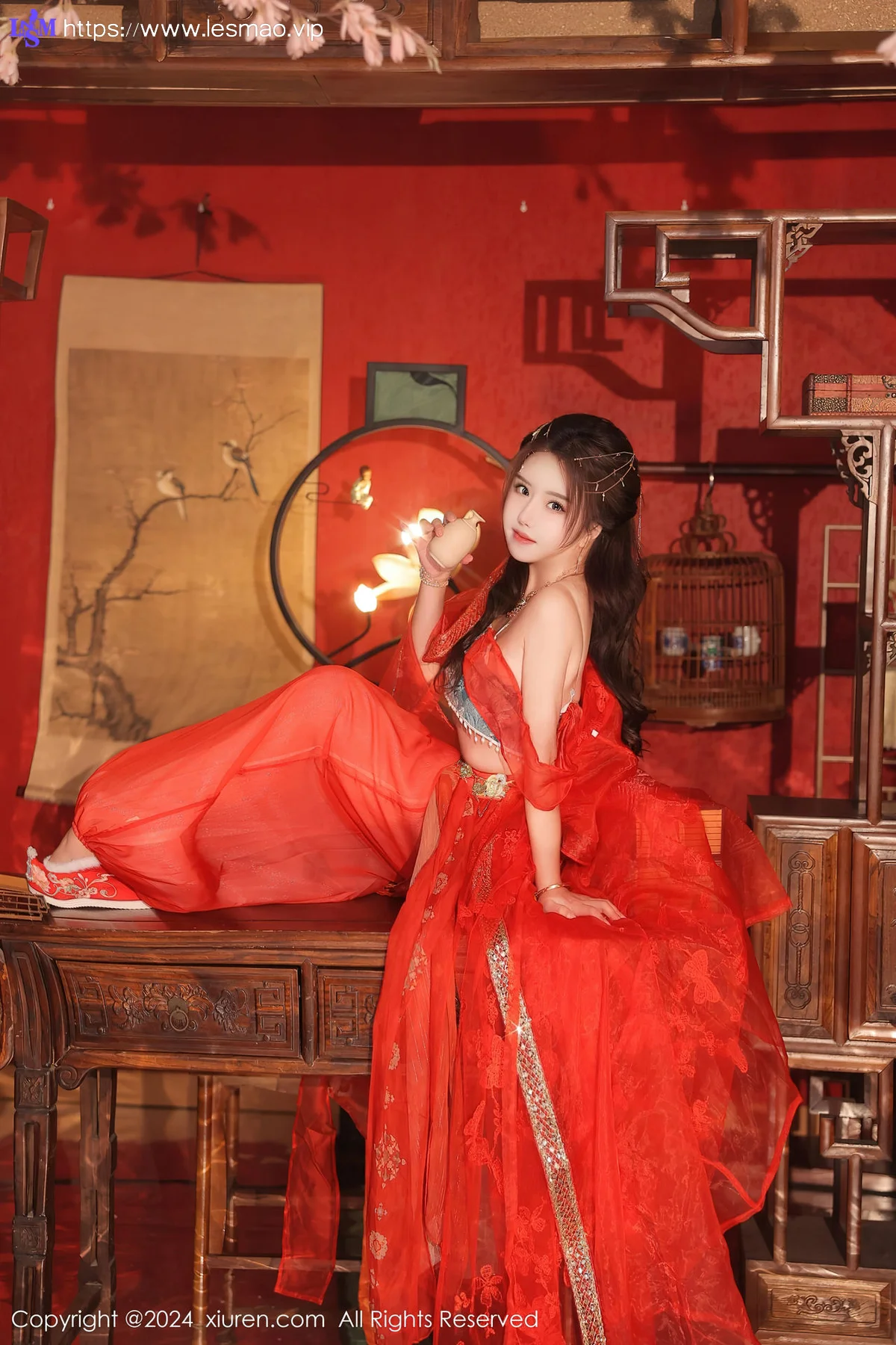 XiuRen 秀人 No.8146  小薯条nienie 红色古装性感写真1 - 79