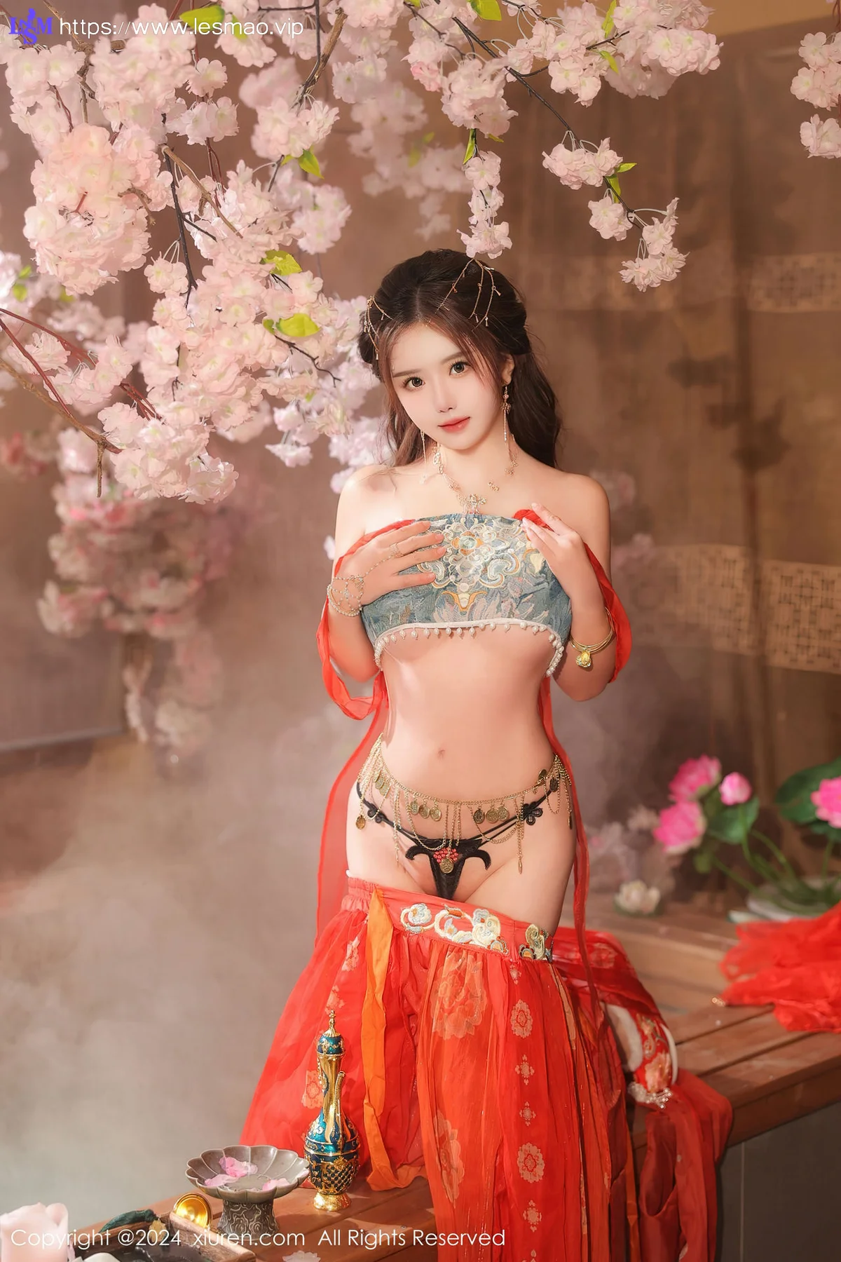 XiuRen 秀人 No.8146  小薯条nienie 红色古装性感写真1 - 81