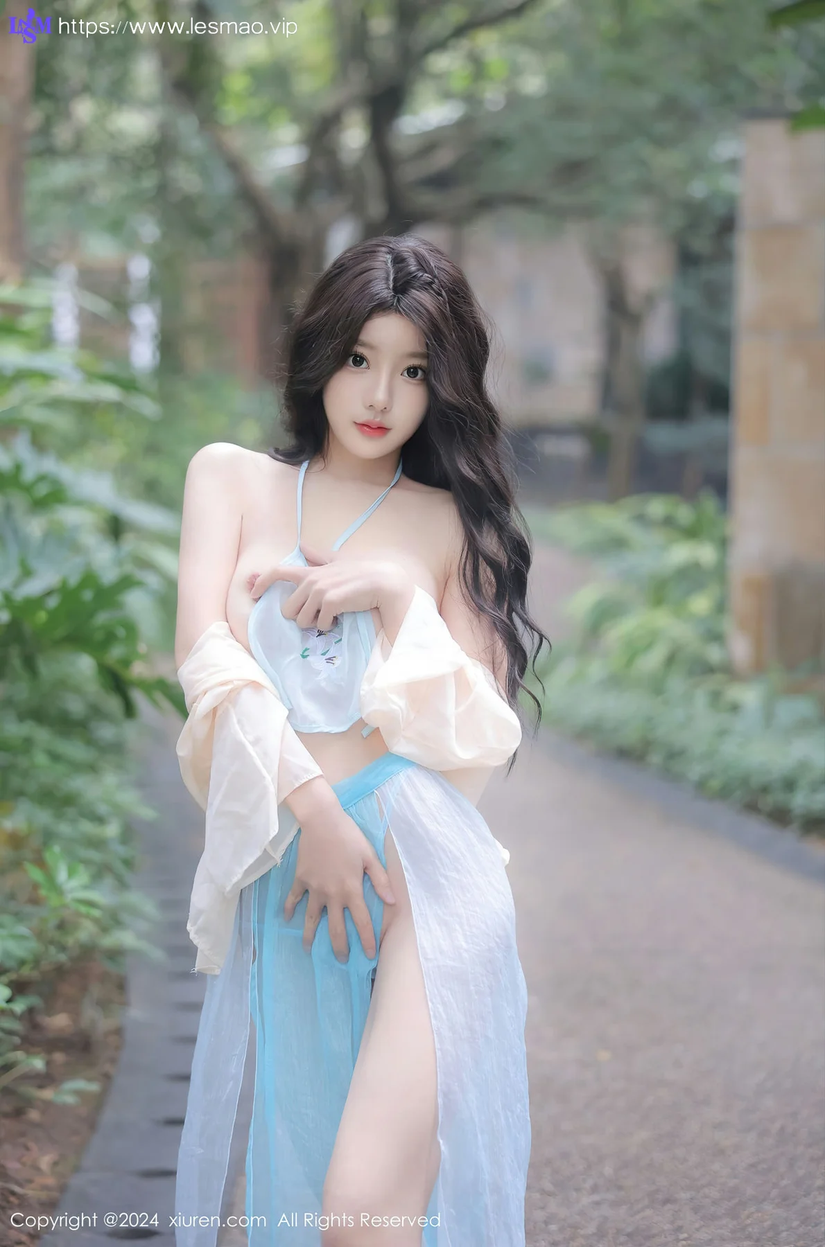 XiuRen 秀人 No.8168  桃妖夭 浅色古装服饰性感写真111 - 25