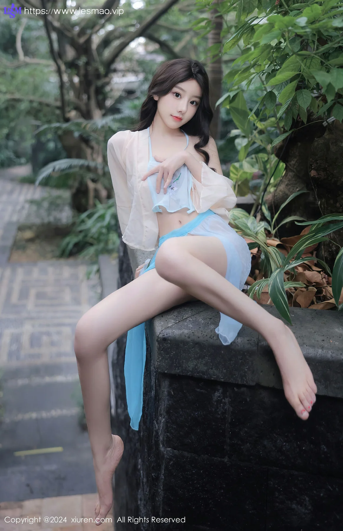 XiuRen 秀人 No.8168  桃妖夭 浅色古装服饰性感写真111 - 30