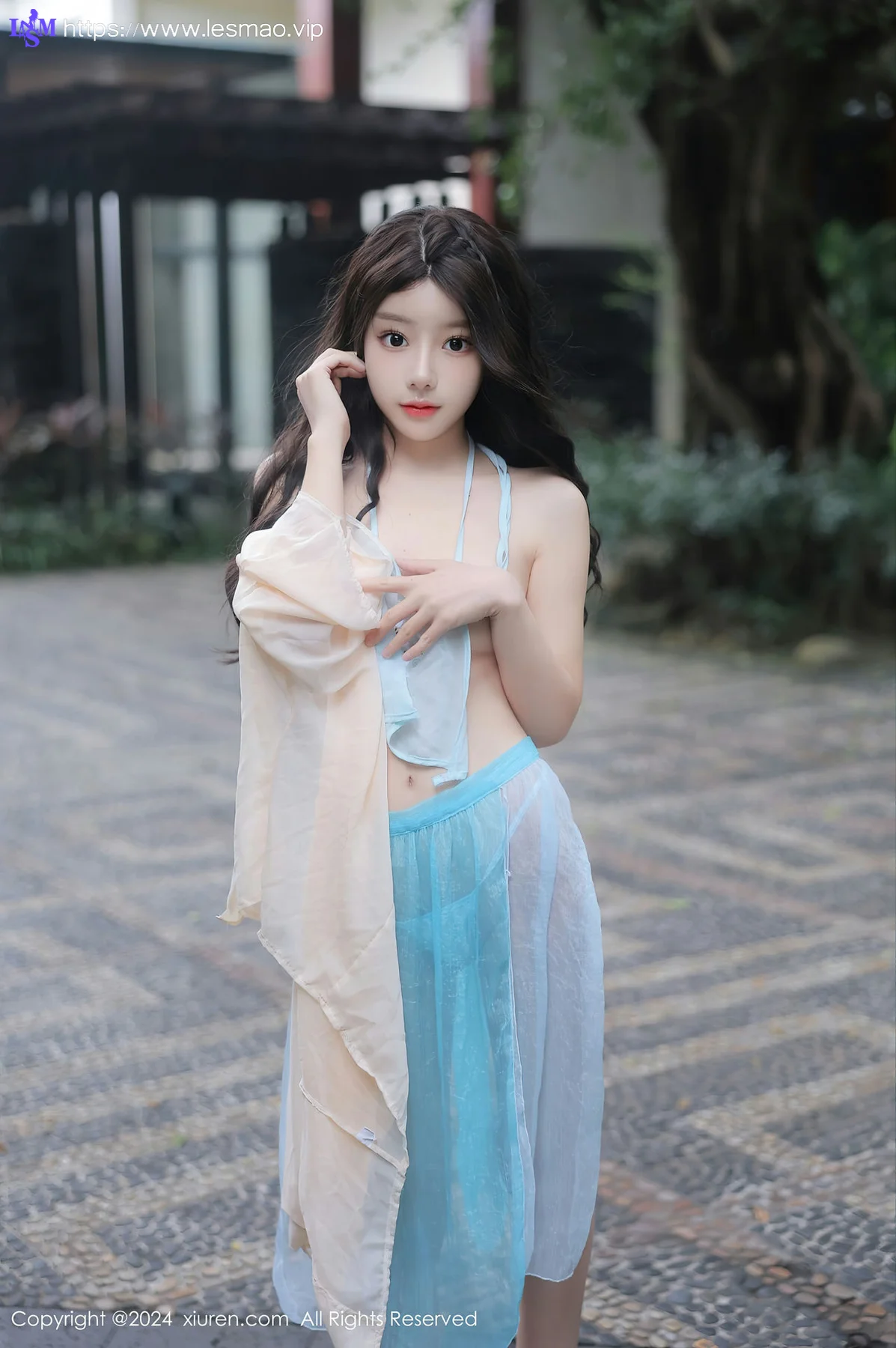 XiuRen 秀人 No.8168  桃妖夭 浅色古装服饰性感写真111 - 44