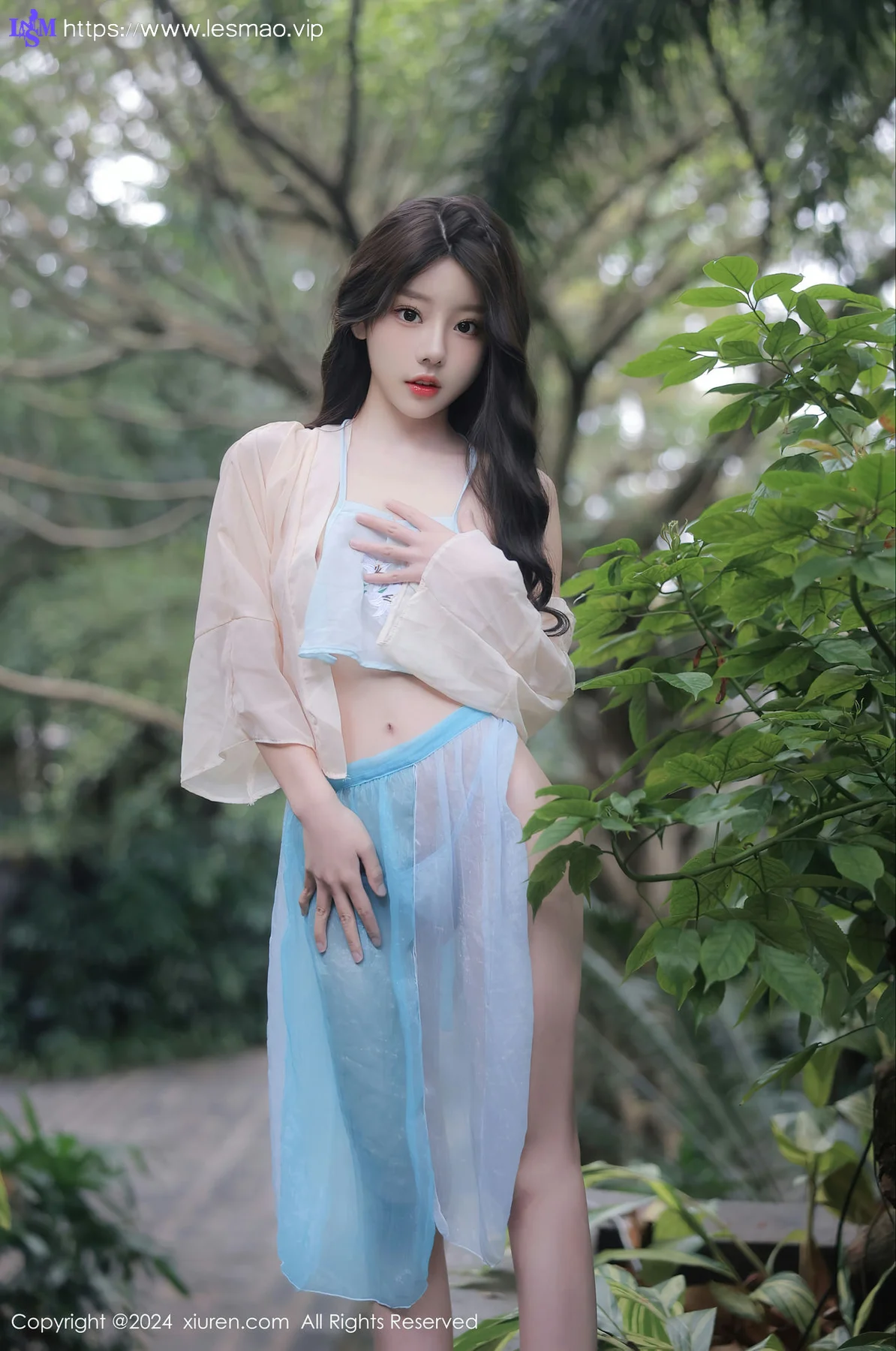 XiuRen 秀人 No.8168  桃妖夭 浅色古装服饰性感写真111 - 65
