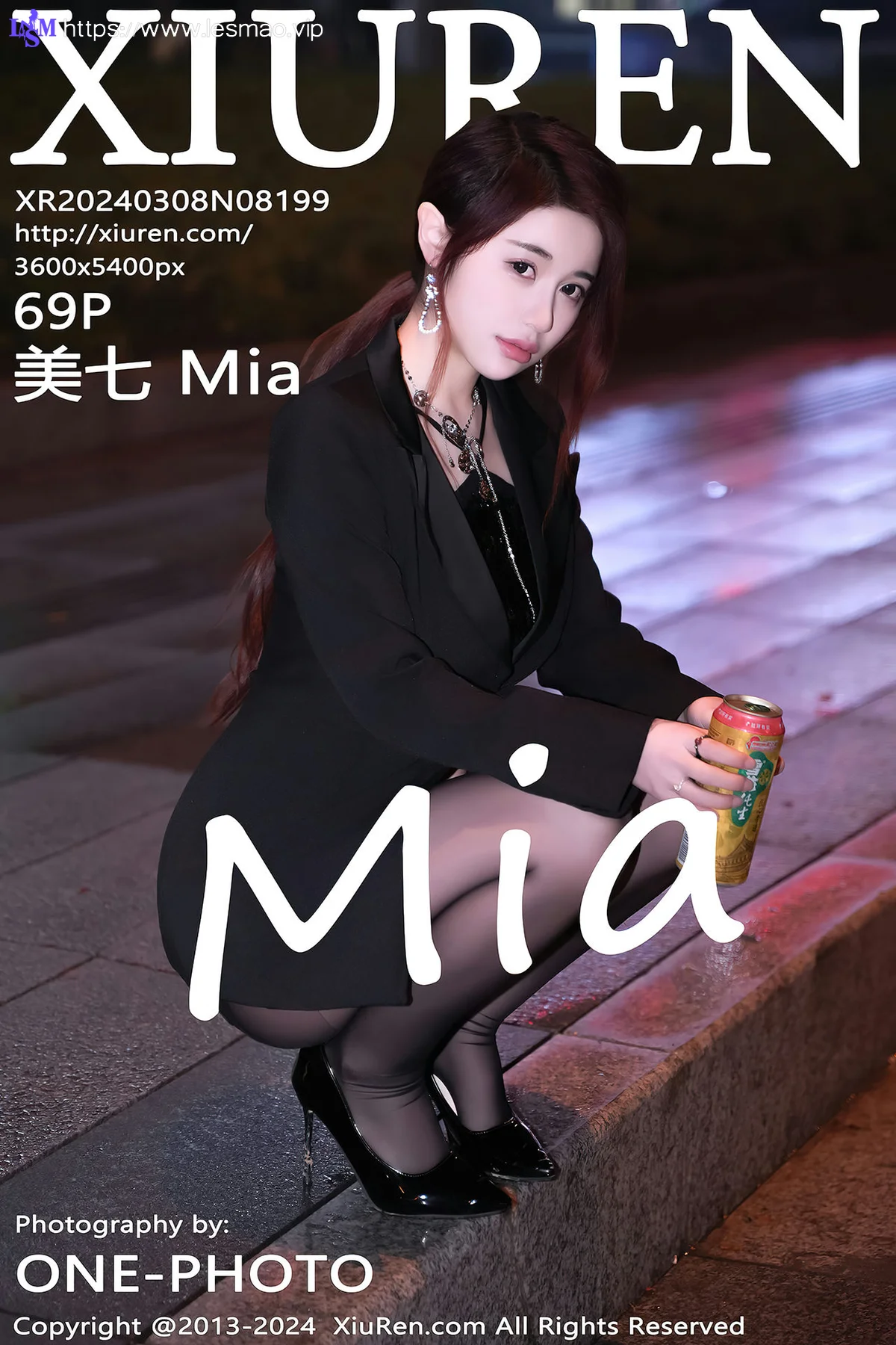 XiuRen 秀人 No.8199  美七 Mia 魅惑黑丝性感写真1 - 70