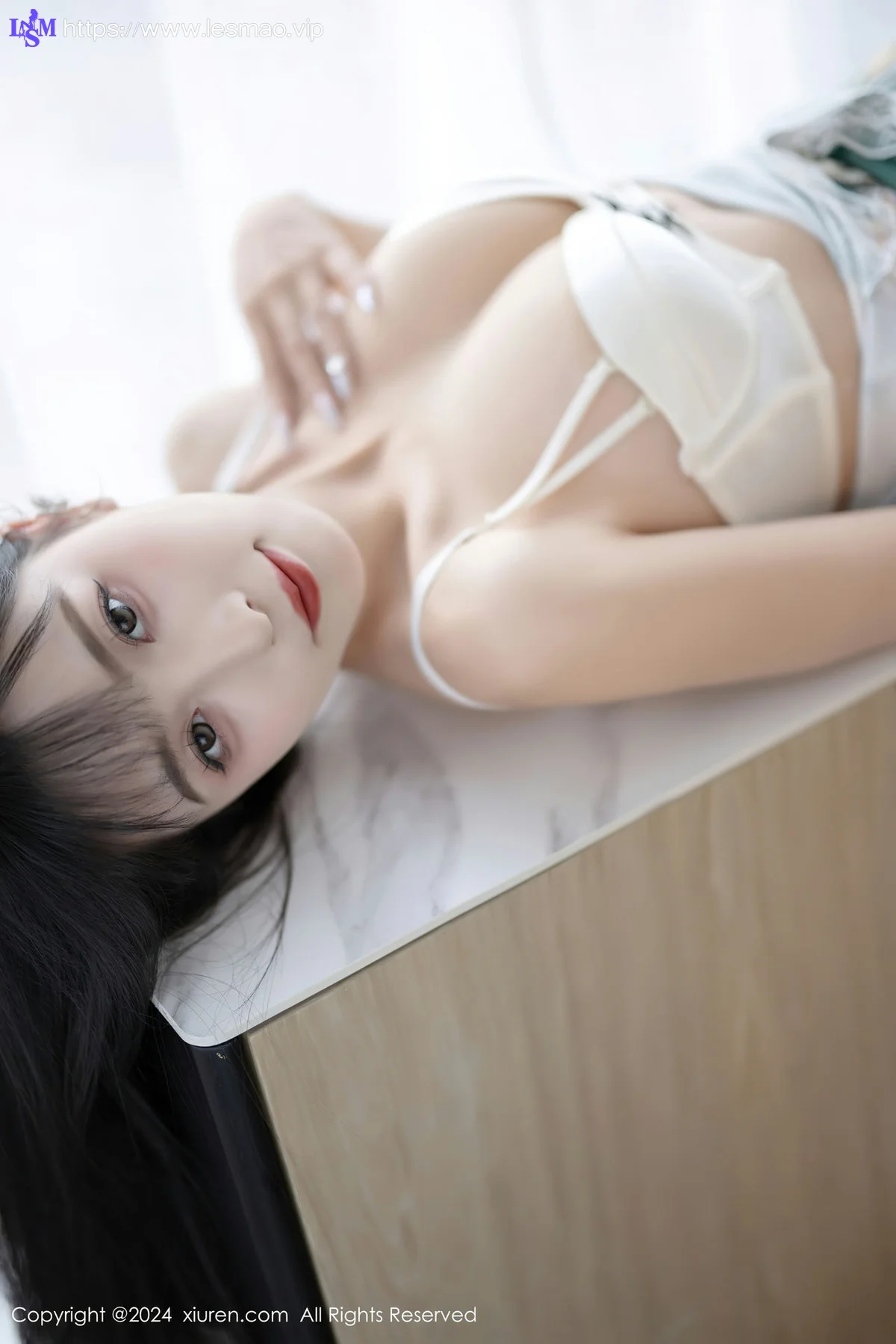 XiuRen 秀人 No.8231  林星阑 绿色图案旗袍性感写真1 - 49